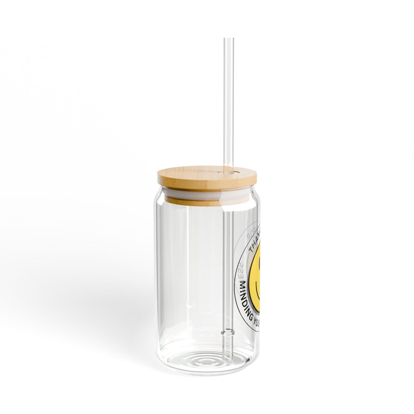 Thank You For Minding Your Own Business Sipper Glass, 16oz