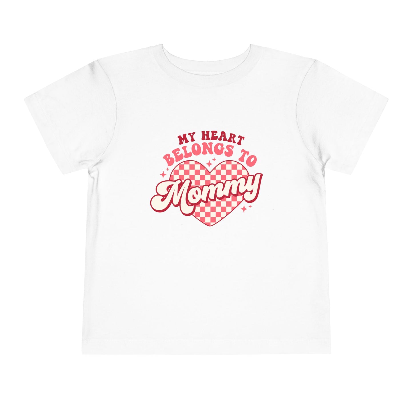 Toddler Valentine's Day Tee, My Heart Belongs to Mommy Shirt, Cute Toddler T-Shirt, Kids Love Gift, Family Love Top