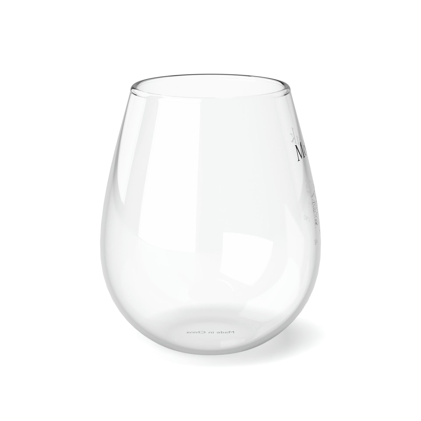 Montauk Lighthouse Stemless Wine Glass, 11.75oz