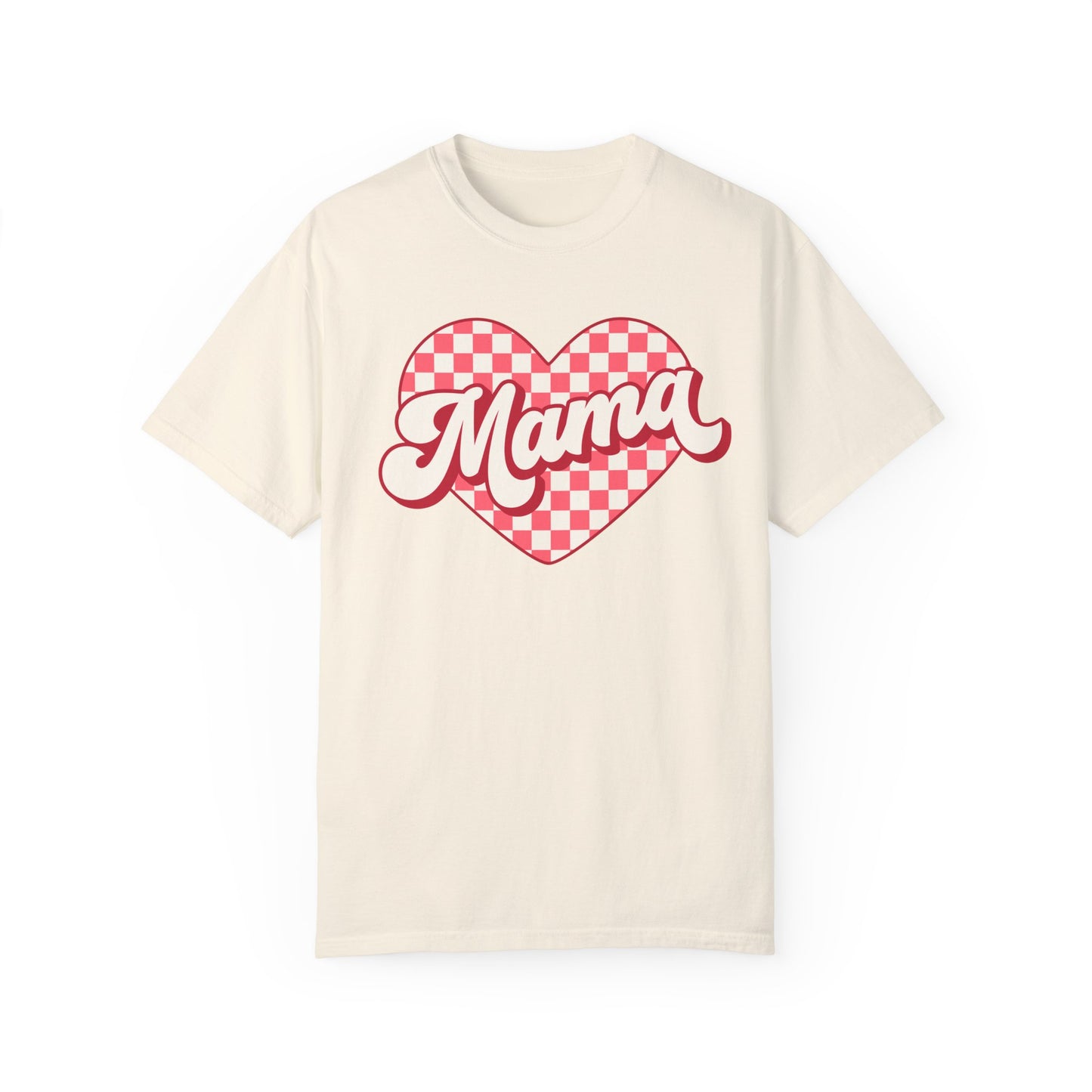 Valentine's Day Heart Mama Comfort Colors Shirt, Love Tee, Holiday Gift, Valentine's Day Shirt, Unisex Tee, Heart Tshirt