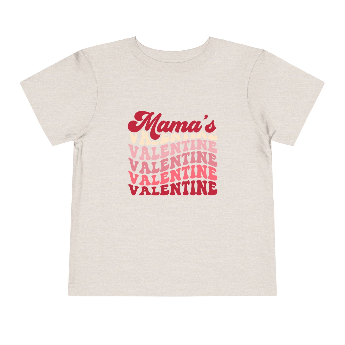 Toddler Valentine's Day Tee, Mama is My Valentine Shirt, Kids Valentine's Day Outfit, Heart Love Shirt, Toddler Graphic Tee, Valentine's Day