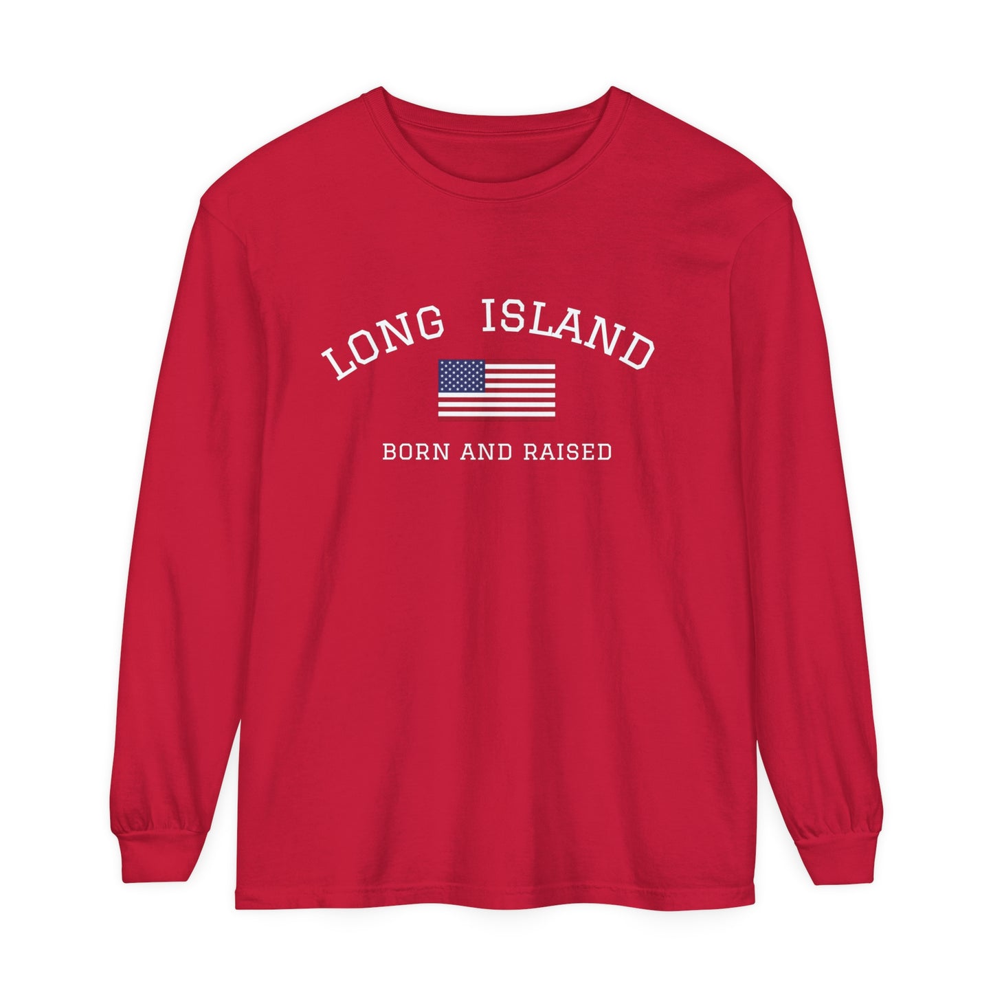 Long Island Unisex Garment-dyed Long Sleeve T-Shirt