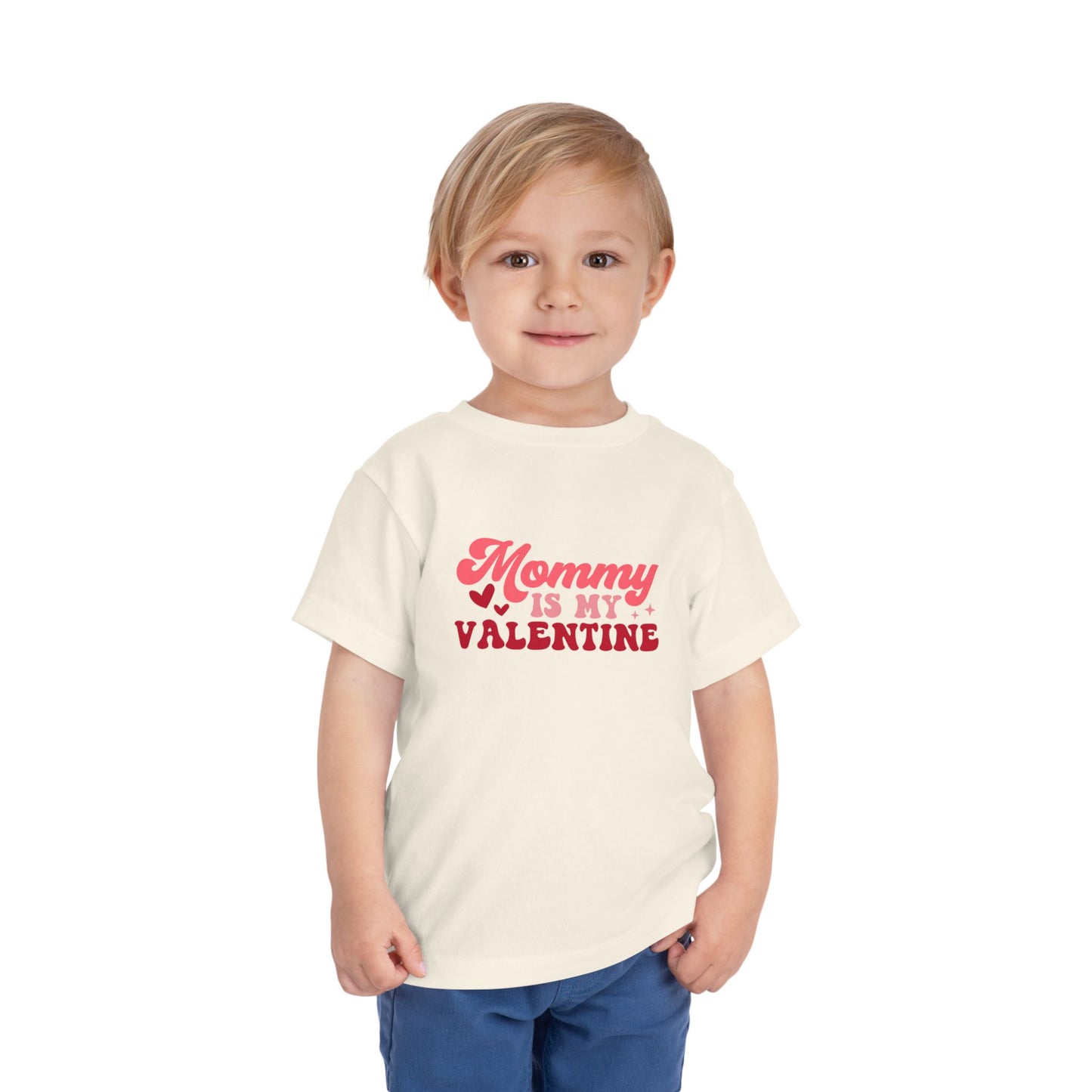 Toddler Valentine's Day Tee, Mommy is My Valentine Shirt, Hearts Love Gift, Kids Valentine Outfit, Holiday Toddler Top