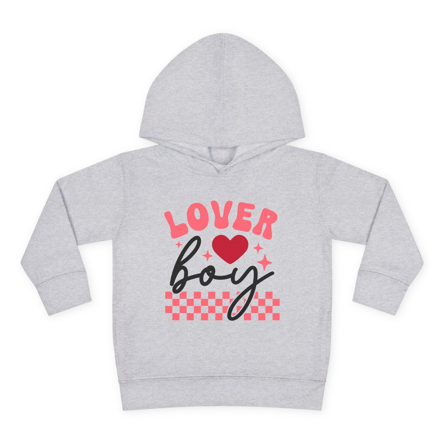 Toddler Fleece Hoodie Little Lover Boy Valentines Day Sweatshirt