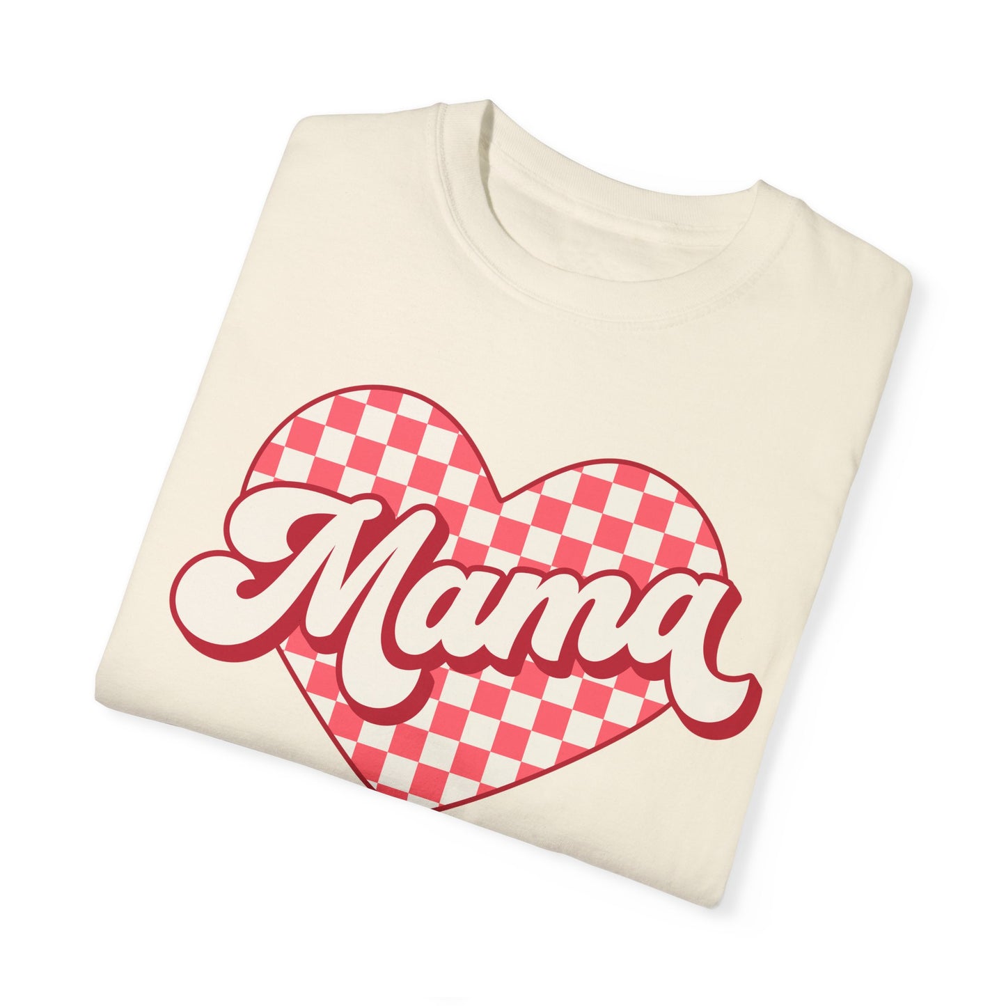 Valentine's Day Heart Mama Comfort Colors Shirt, Love Tee, Holiday Gift, Valentine's Day Shirt, Unisex Tee, Heart Tshirt