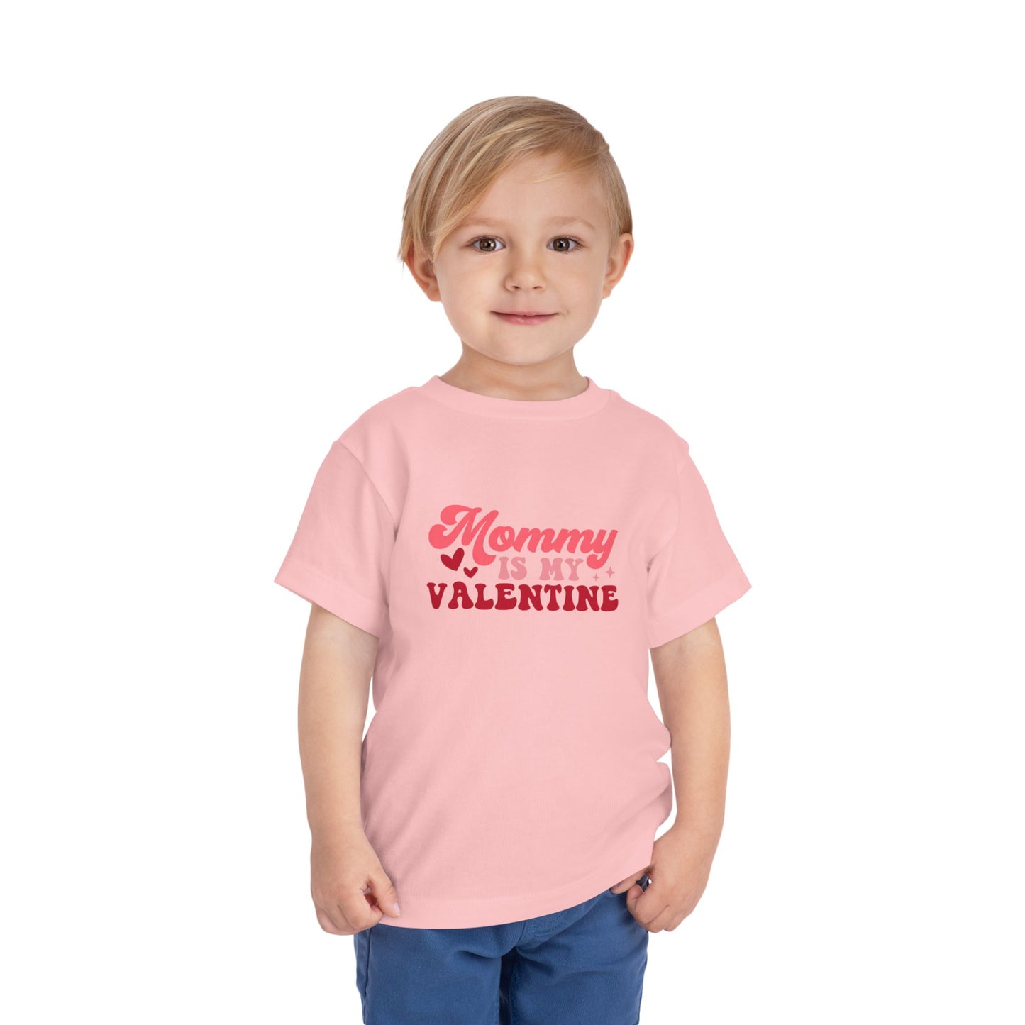 Toddler Valentine's Day Tee, Mommy is My Valentine Shirt, Hearts Love Gift, Kids Valentine Outfit, Holiday Toddler Top
