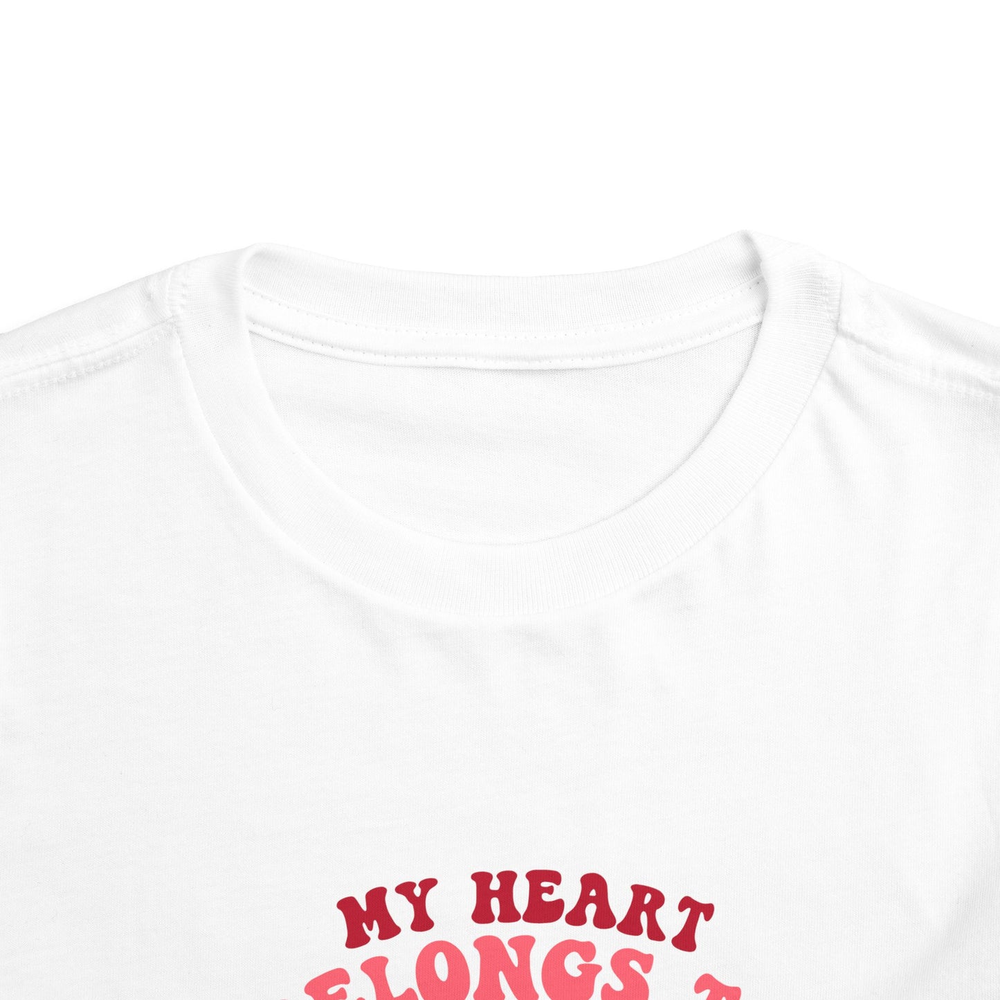 Toddler Valentine's Day Tee, My Heart Belongs to Mommy Shirt, Cute Toddler T-Shirt, Kids Love Gift, Family Love Top