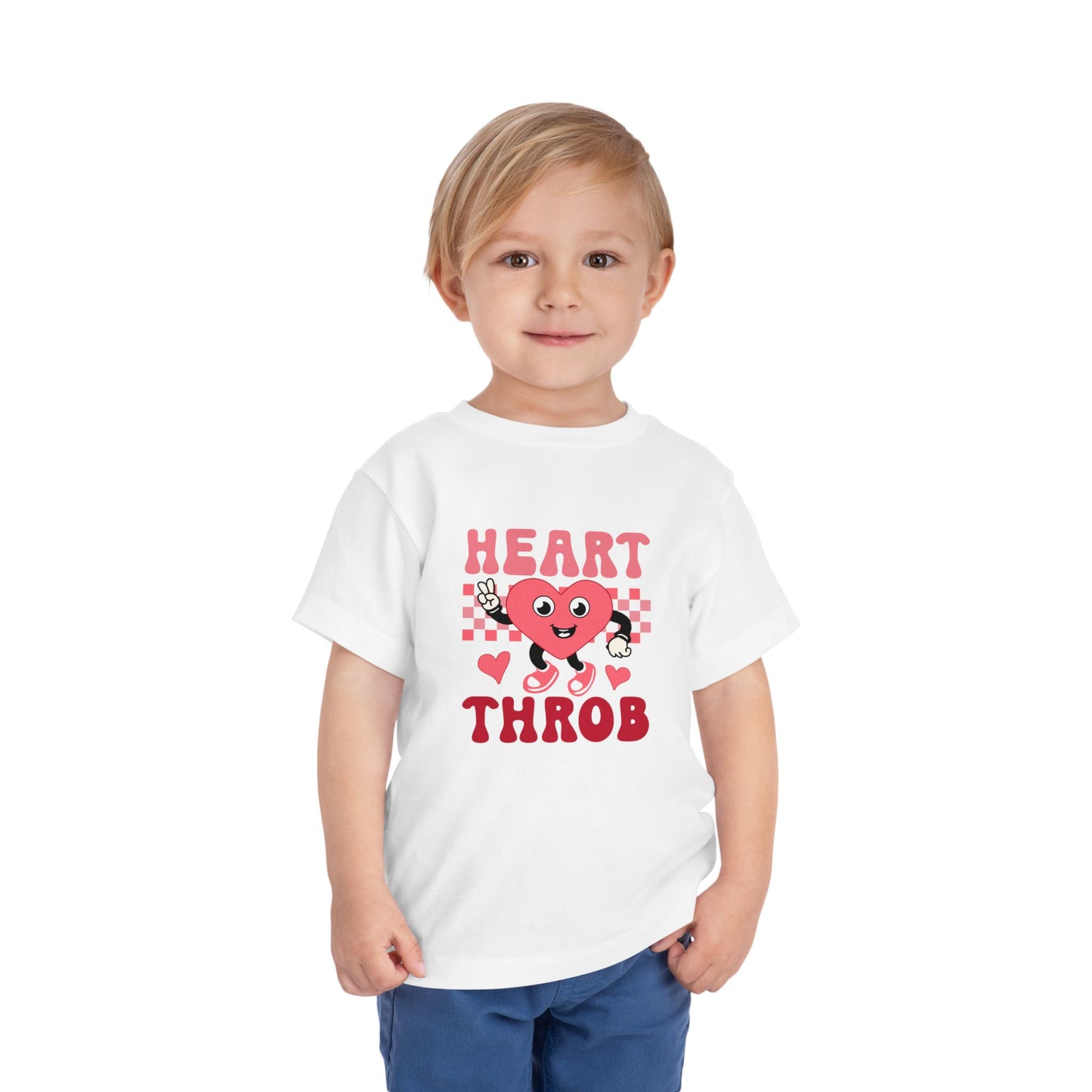 Toddler Valentine's Day Tee, Heart Throb Shirt, Kids Graphic Tee, Love Theme Clothing, Toddler Shirts, Valentine's Day Gift