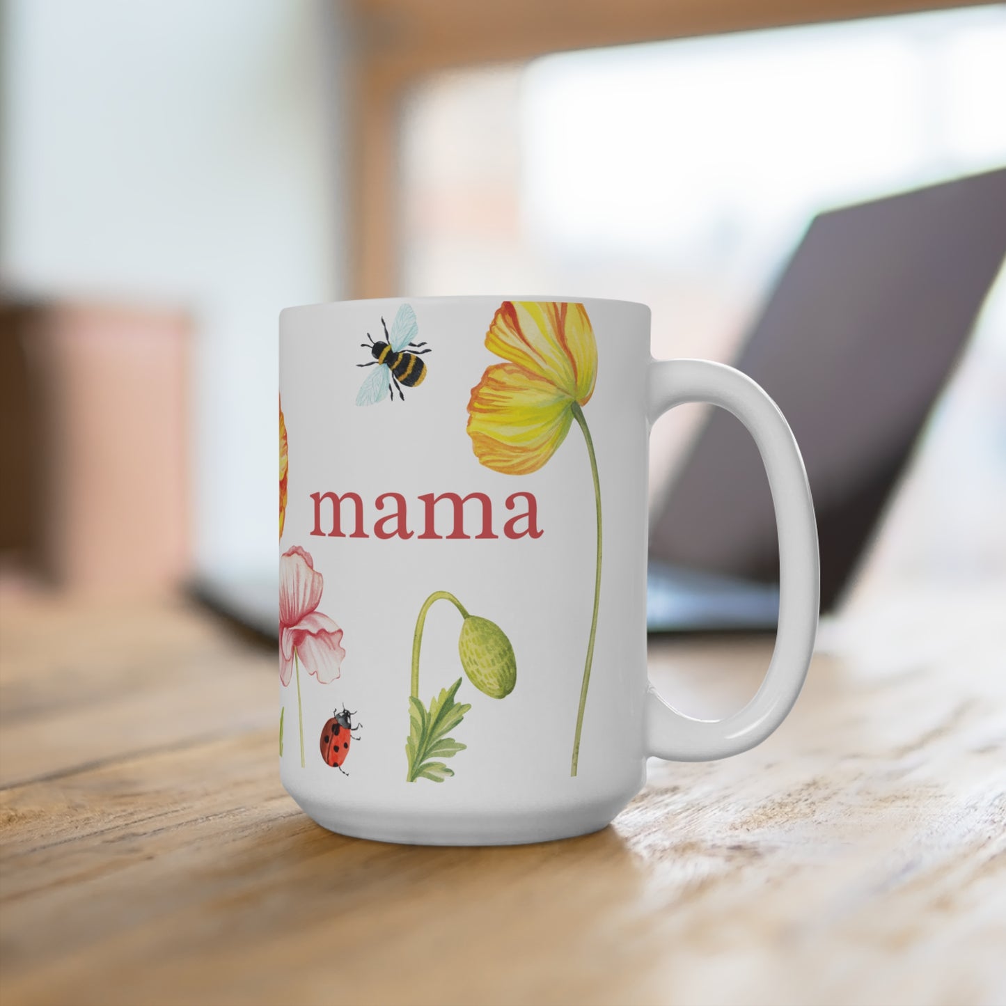 Floral Mama Mug 15oz