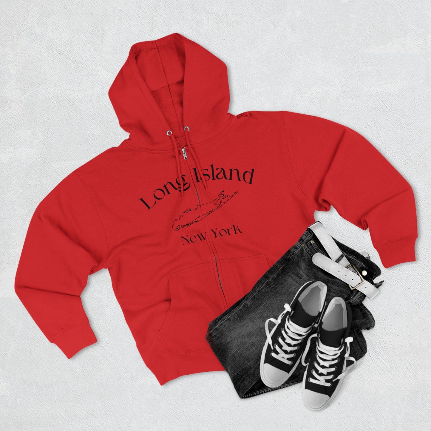 Long Island Zip Hoodie (Unisex)