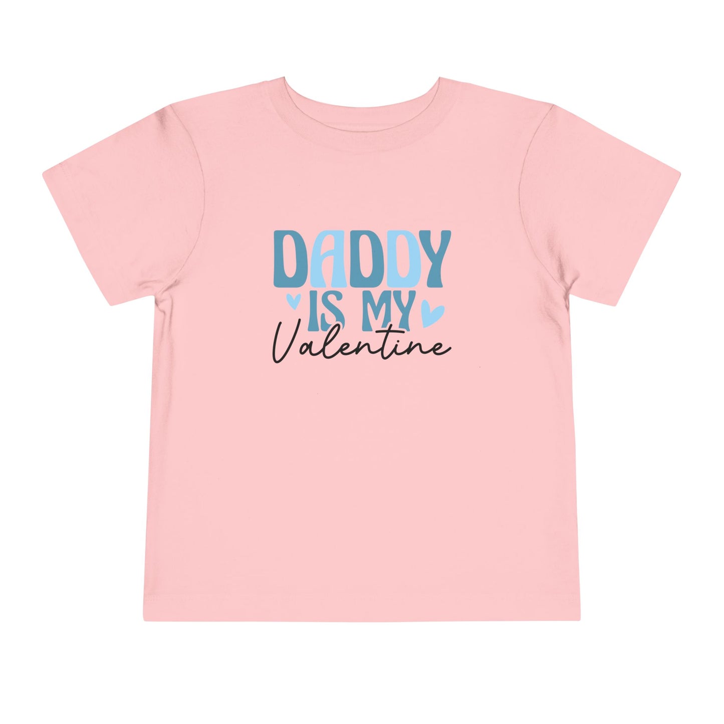 Toddler Valentine's Day Tee, Daddy Is My Valentine Shirt, Cute Baby Boy/Girl Top, Heart Love Gift, Toddler Graphic Tee, Family Matching