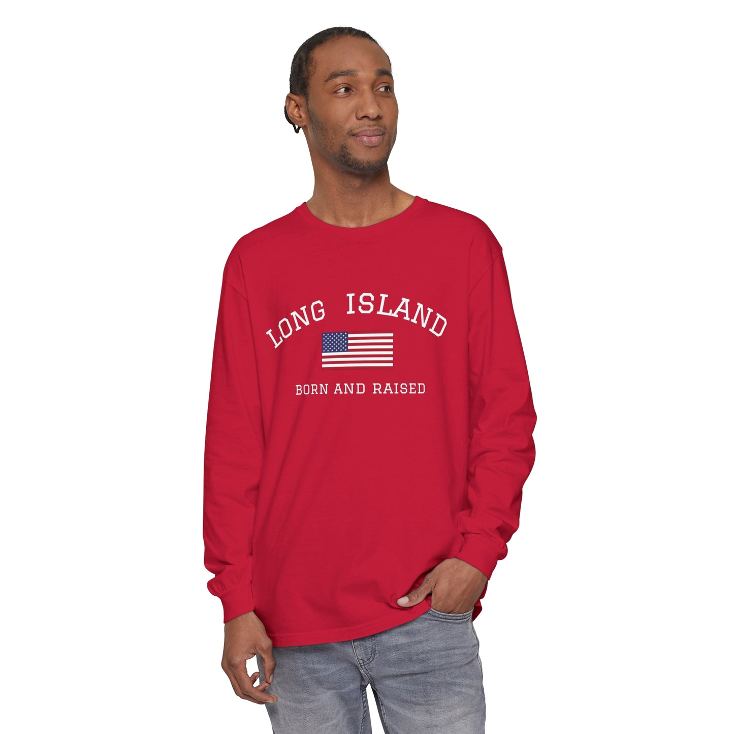 Long Island Unisex Garment-dyed Long Sleeve T-Shirt