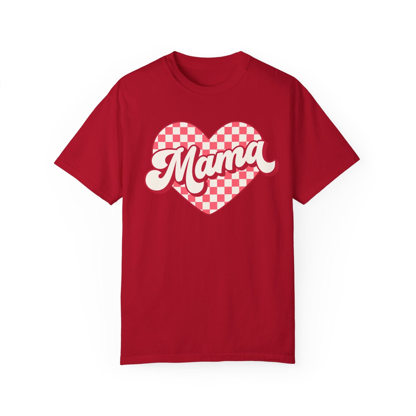 Valentine's Day Heart Mama Comfort Colors Shirt, Love Tee, Holiday Gift, Valentine's Day Shirt, Unisex Tee, Heart Tshirt