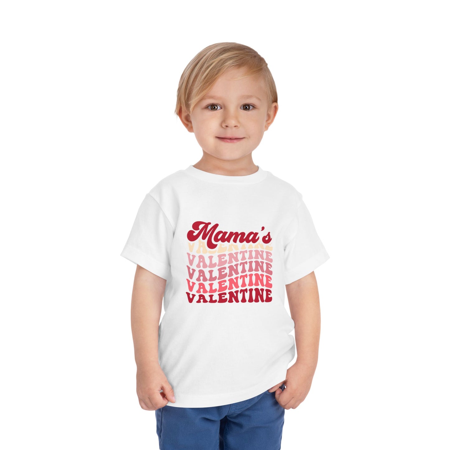 Toddler Valentine's Day Tee, Mama is My Valentine Shirt, Kids Valentine's Day Outfit, Heart Love Shirt, Toddler Graphic Tee, Valentine's Day