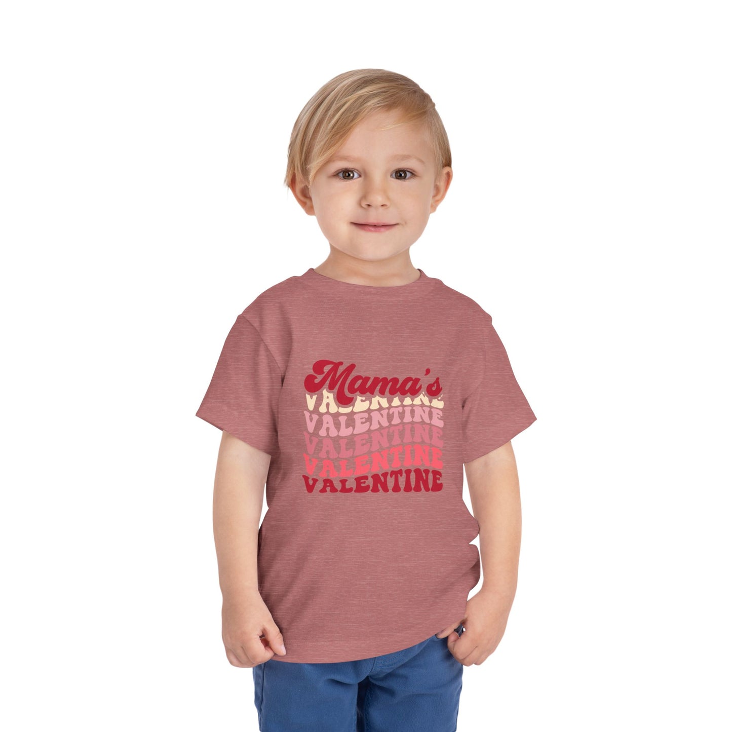 Toddler Valentine's Day Tee, Mama is My Valentine Shirt, Kids Valentine's Day Outfit, Heart Love Shirt, Toddler Graphic Tee, Valentine's Day