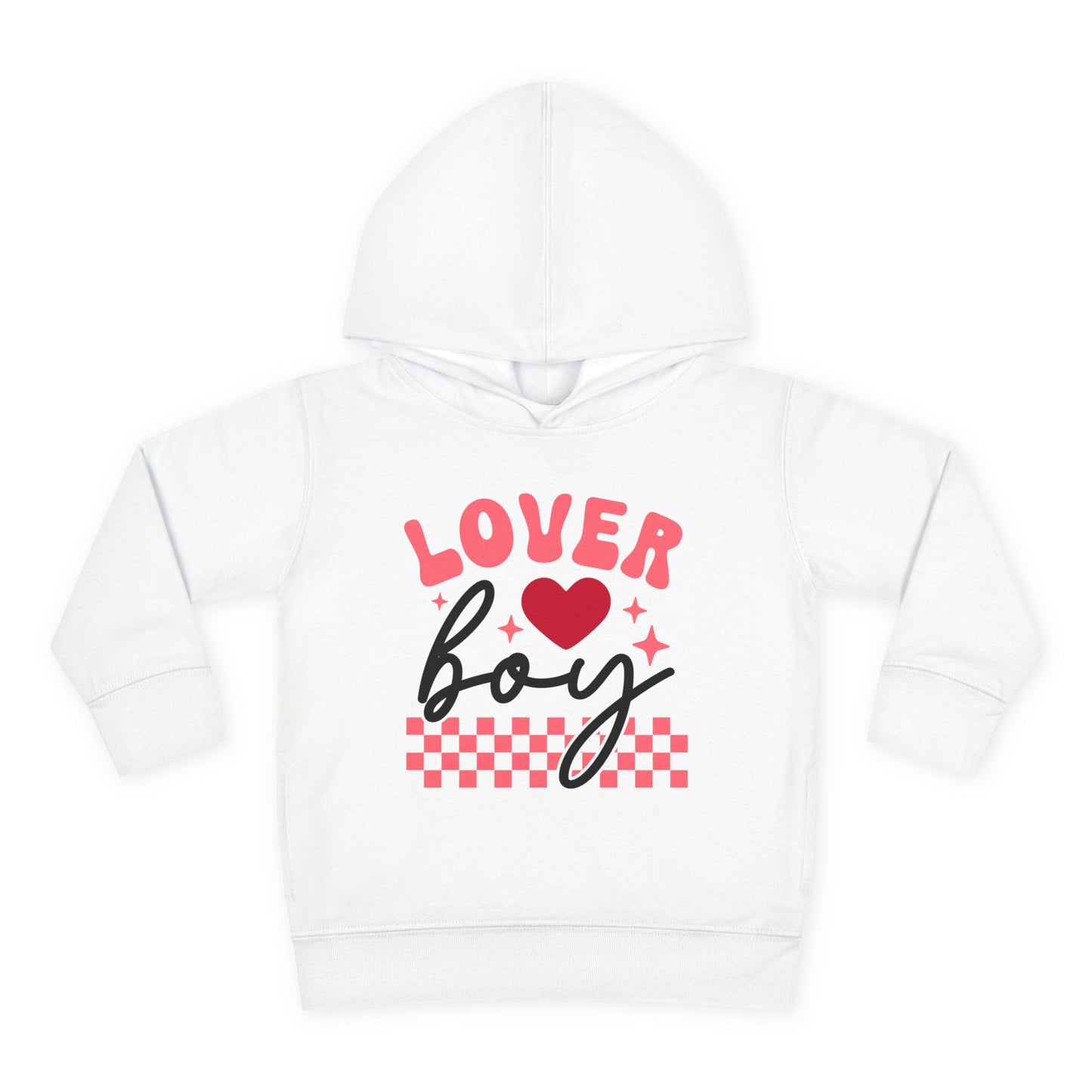 Toddler Fleece Hoodie Little Lover Boy Valentines Day Sweatshirt