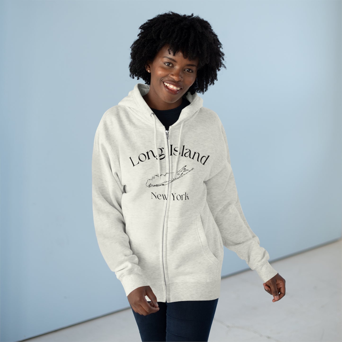 Long Island Zip Hoodie (Unisex)