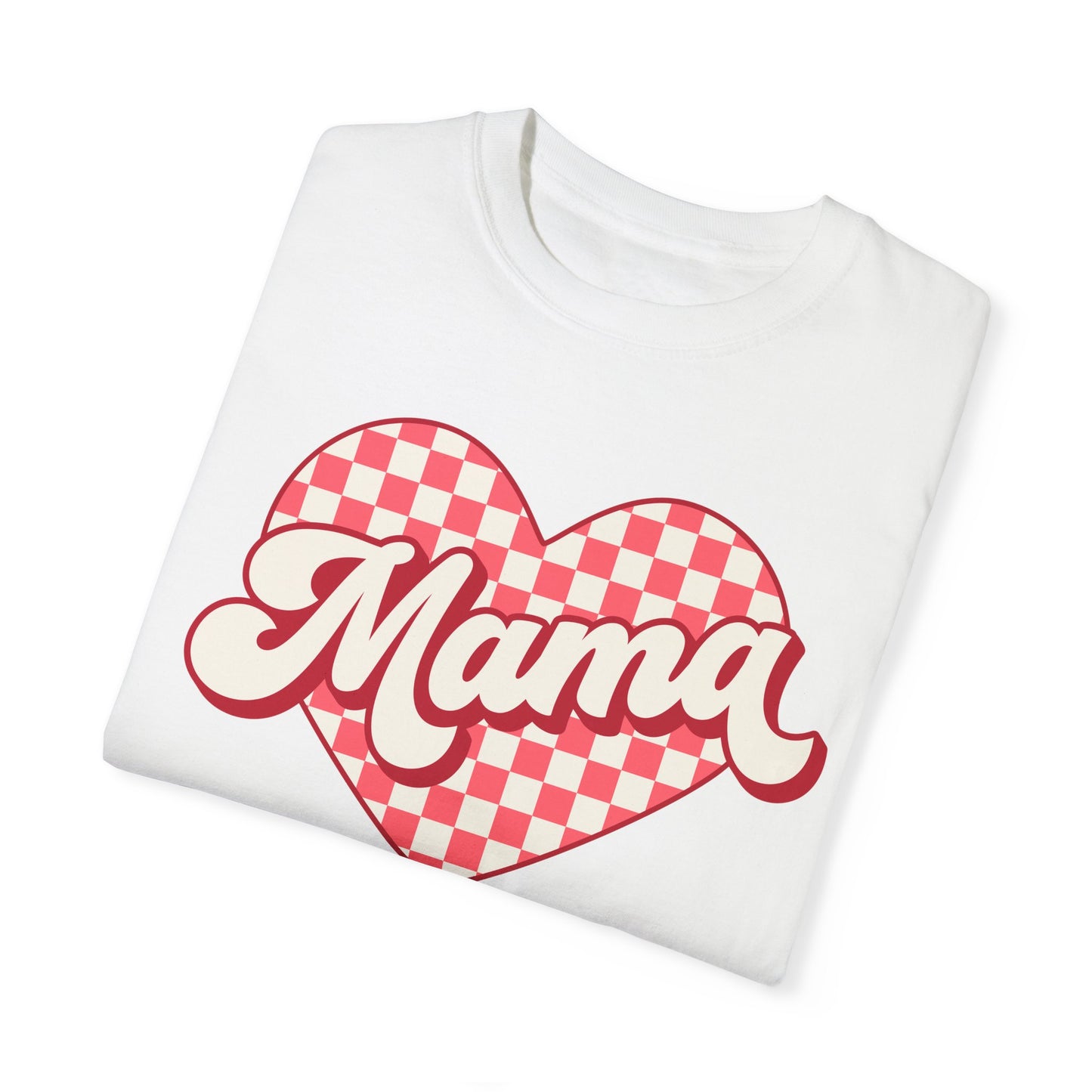Valentine's Day Heart Mama Comfort Colors Shirt, Love Tee, Holiday Gift, Valentine's Day Shirt, Unisex Tee, Heart Tshirt