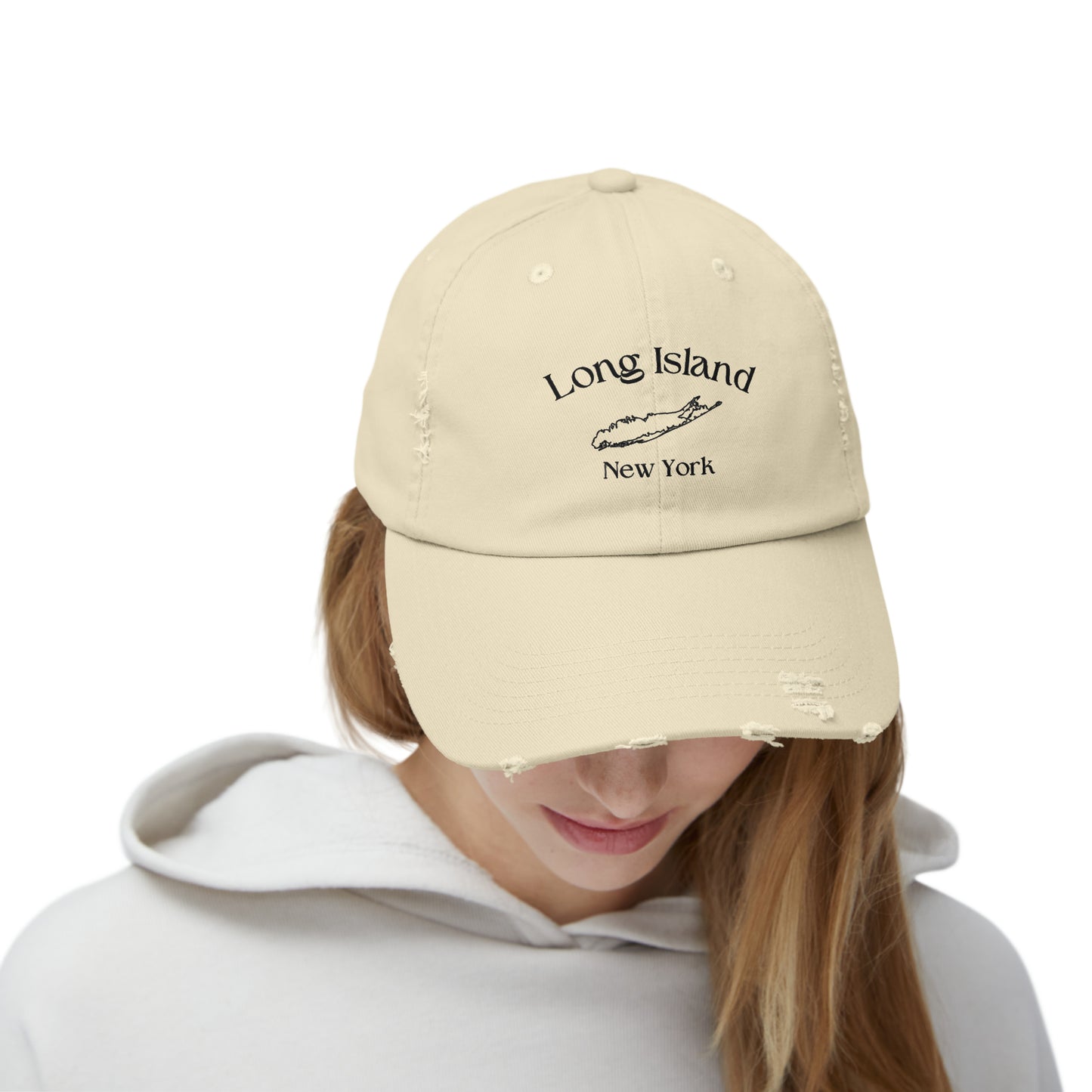 Long Island - Unisex Distressed Cap