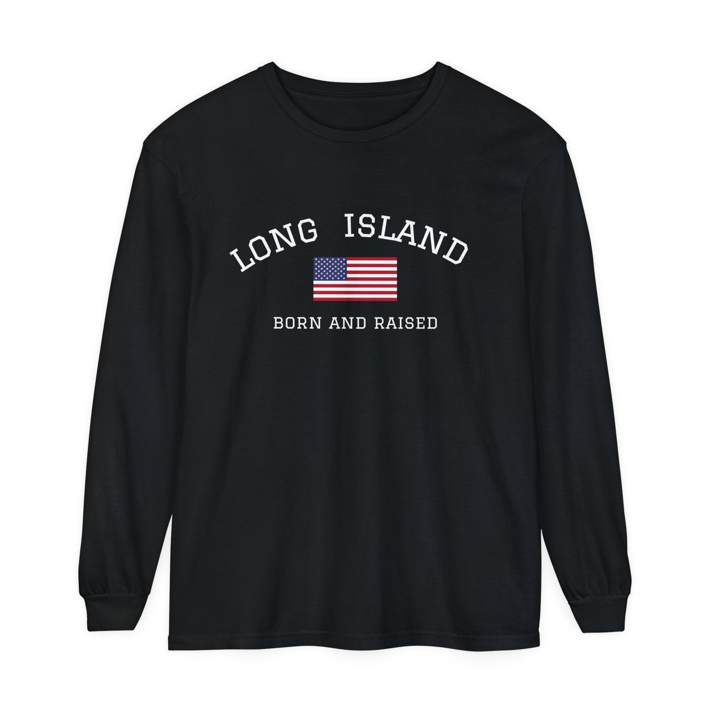 Long Island Unisex Garment-dyed Long Sleeve T-Shirt