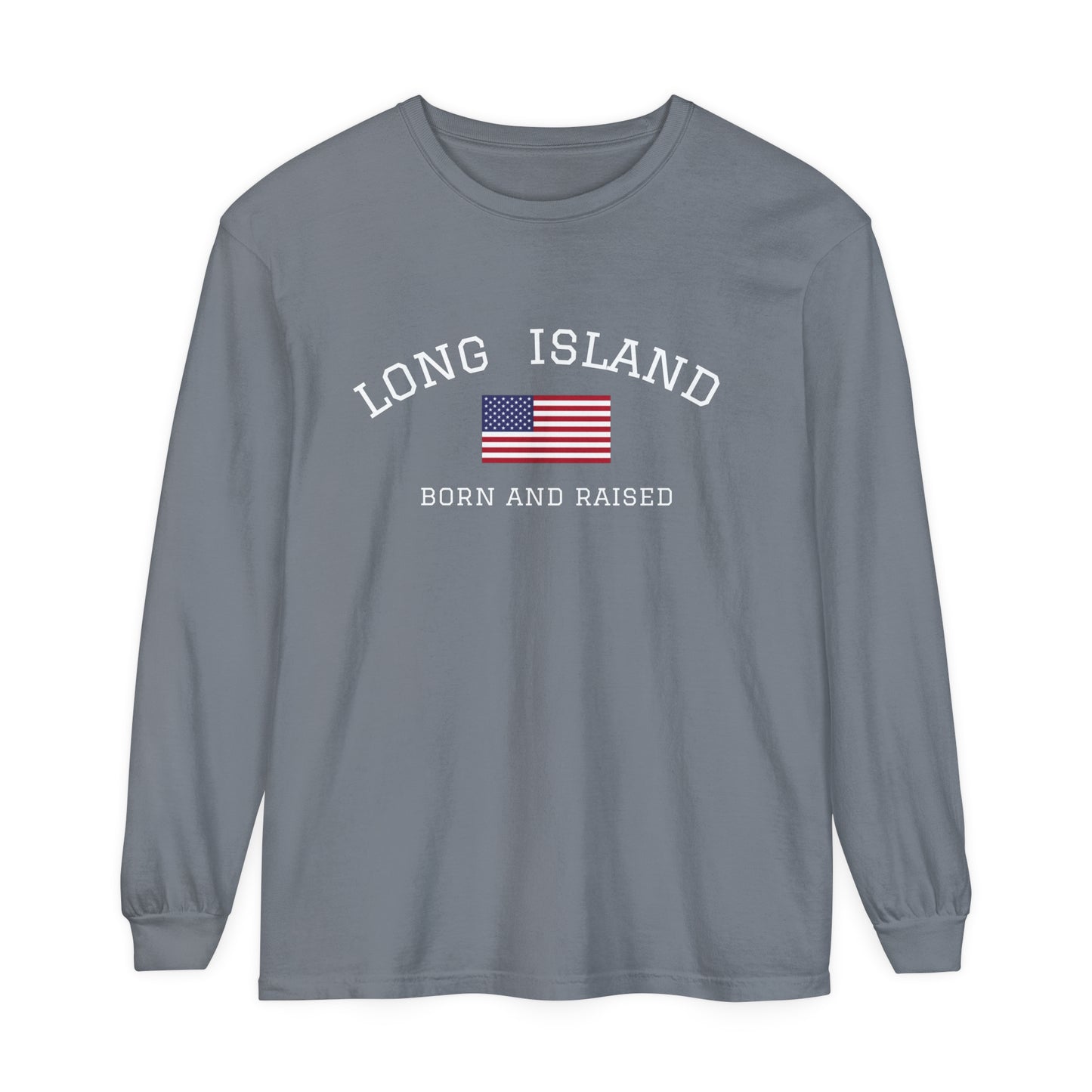 Long Island Unisex Garment-dyed Long Sleeve T-Shirt