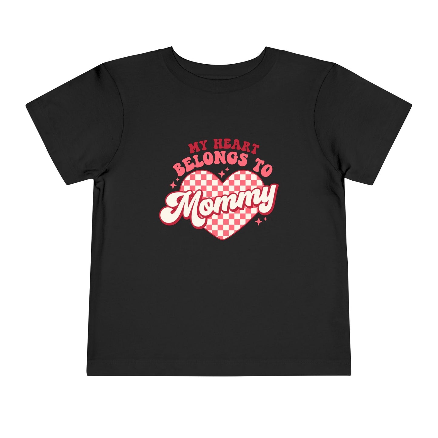 Toddler Valentine's Day Tee, My Heart Belongs to Mommy Shirt, Cute Toddler T-Shirt, Kids Love Gift, Family Love Top