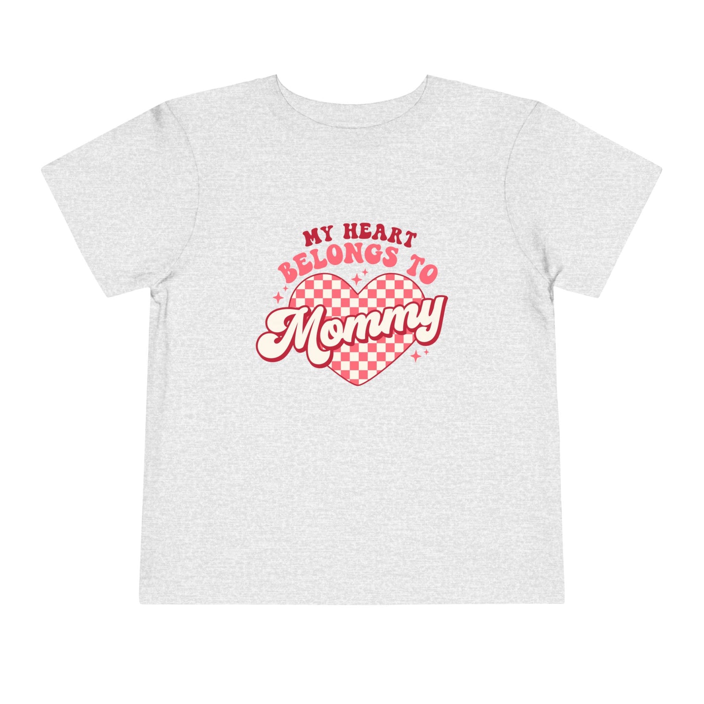 Toddler Valentine's Day Tee, My Heart Belongs to Mommy Shirt, Cute Toddler T-Shirt, Kids Love Gift, Family Love Top