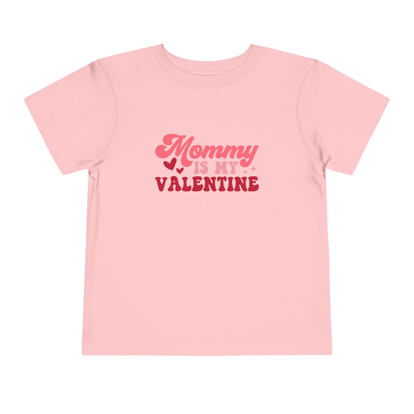 Toddler Valentine's Day Tee, Mommy is My Valentine Shirt, Hearts Love Gift, Kids Valentine Outfit, Holiday Toddler Top