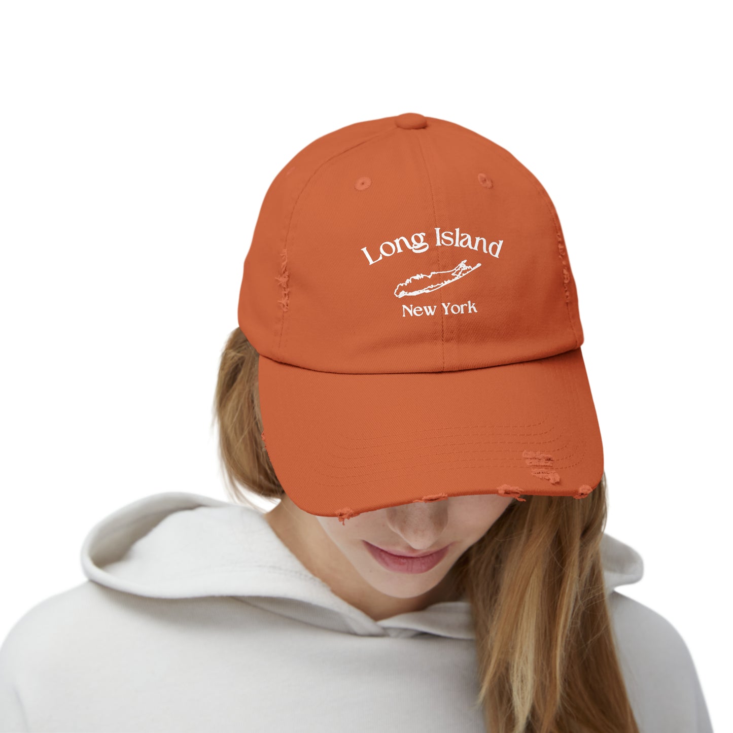 Long Island - Unisex Distressed Cap
