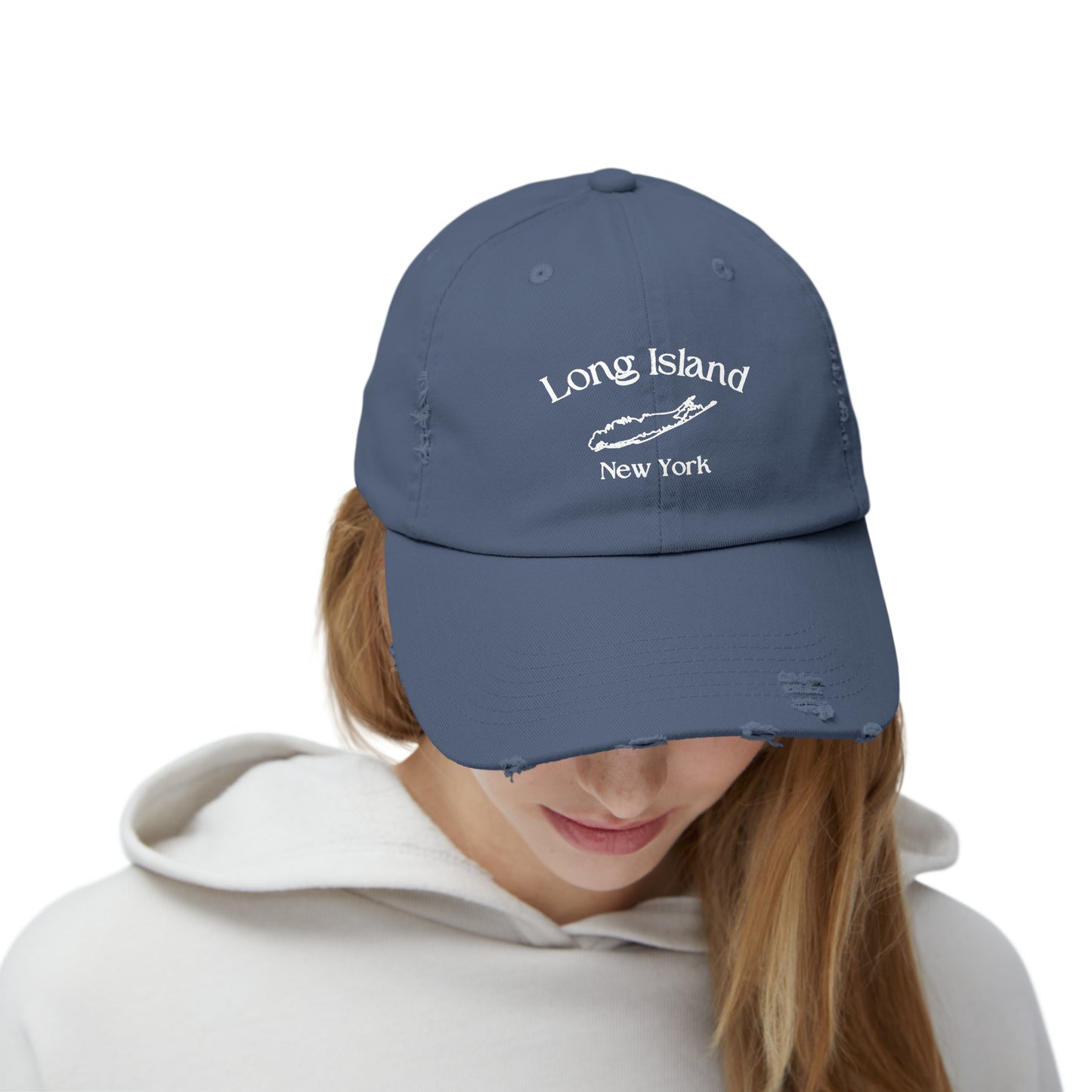 Long Island - Unisex Distressed Cap