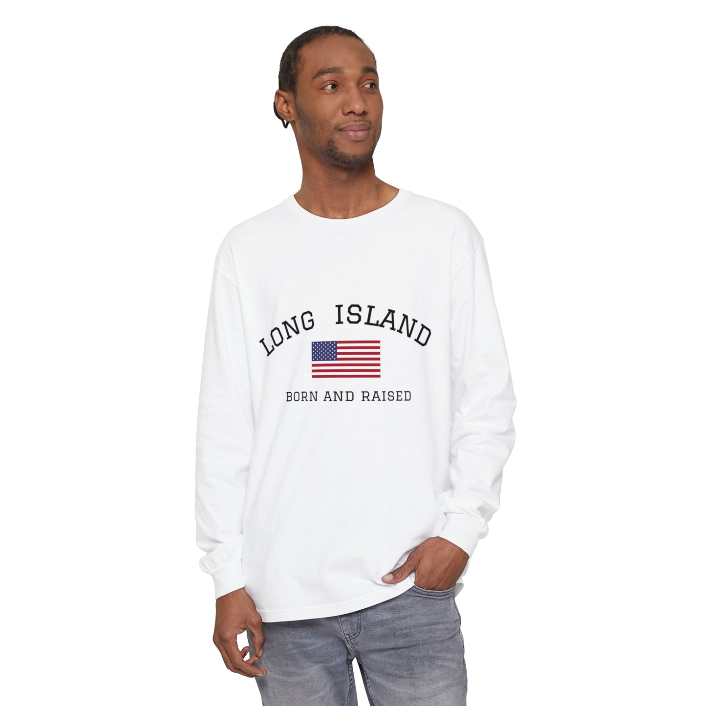 Long Island Unisex Garment-dyed Long Sleeve T-Shirt