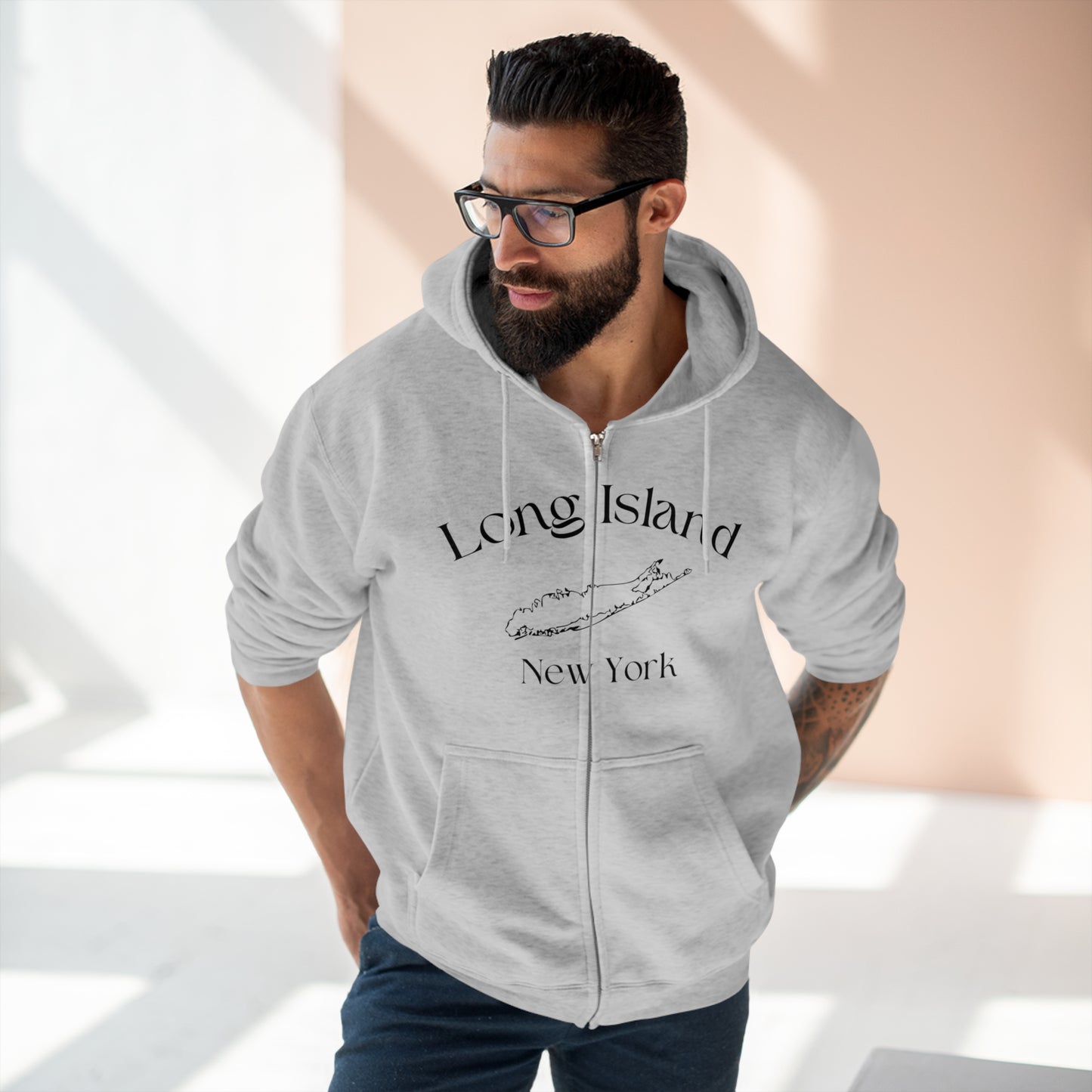 Long Island Zip Hoodie (Unisex)