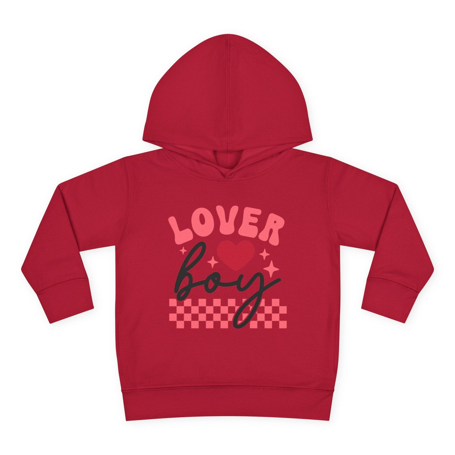 Toddler Fleece Hoodie Little Lover Boy Valentines Day Sweatshirt