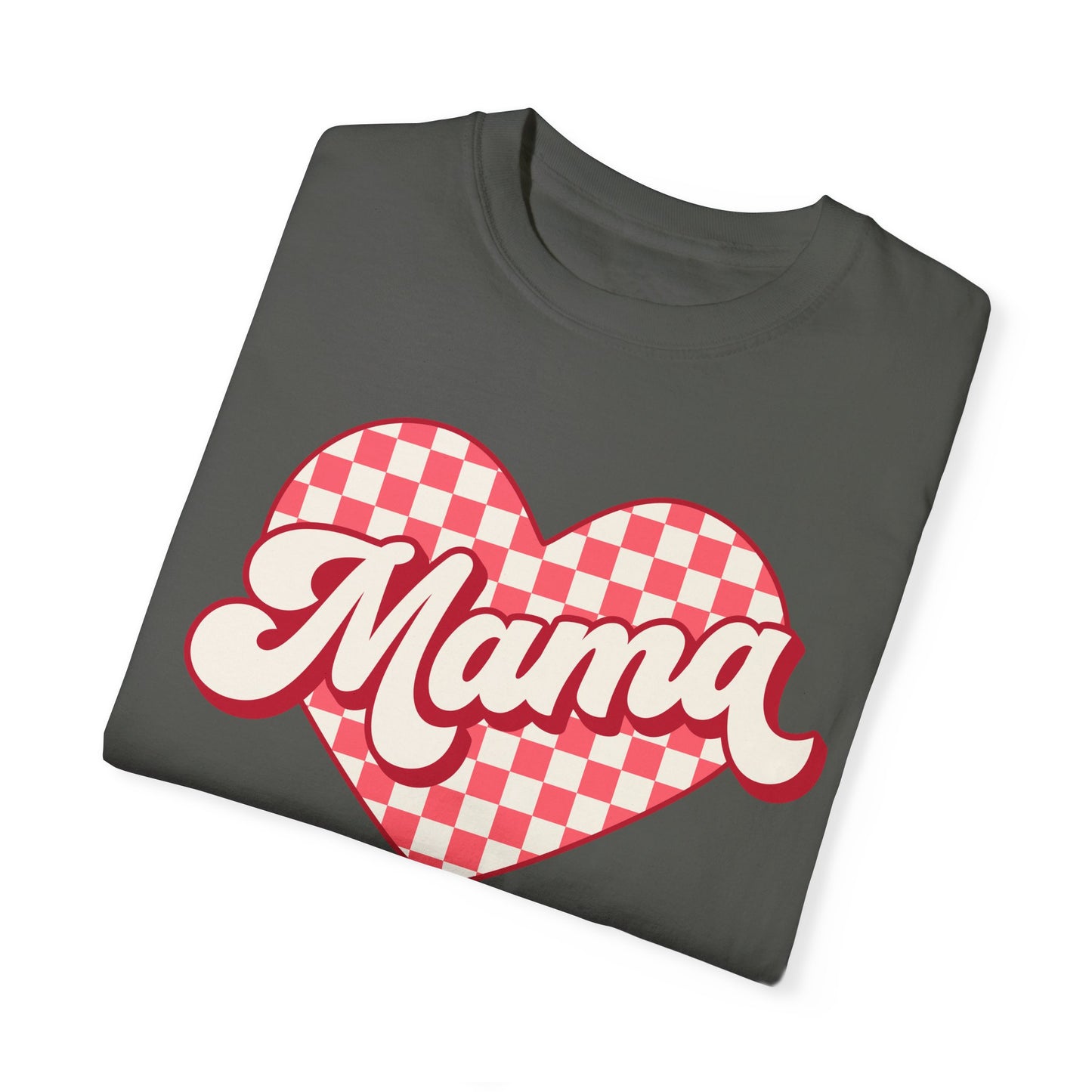Valentine's Day Heart Mama Comfort Colors Shirt, Love Tee, Holiday Gift, Valentine's Day Shirt, Unisex Tee, Heart Tshirt