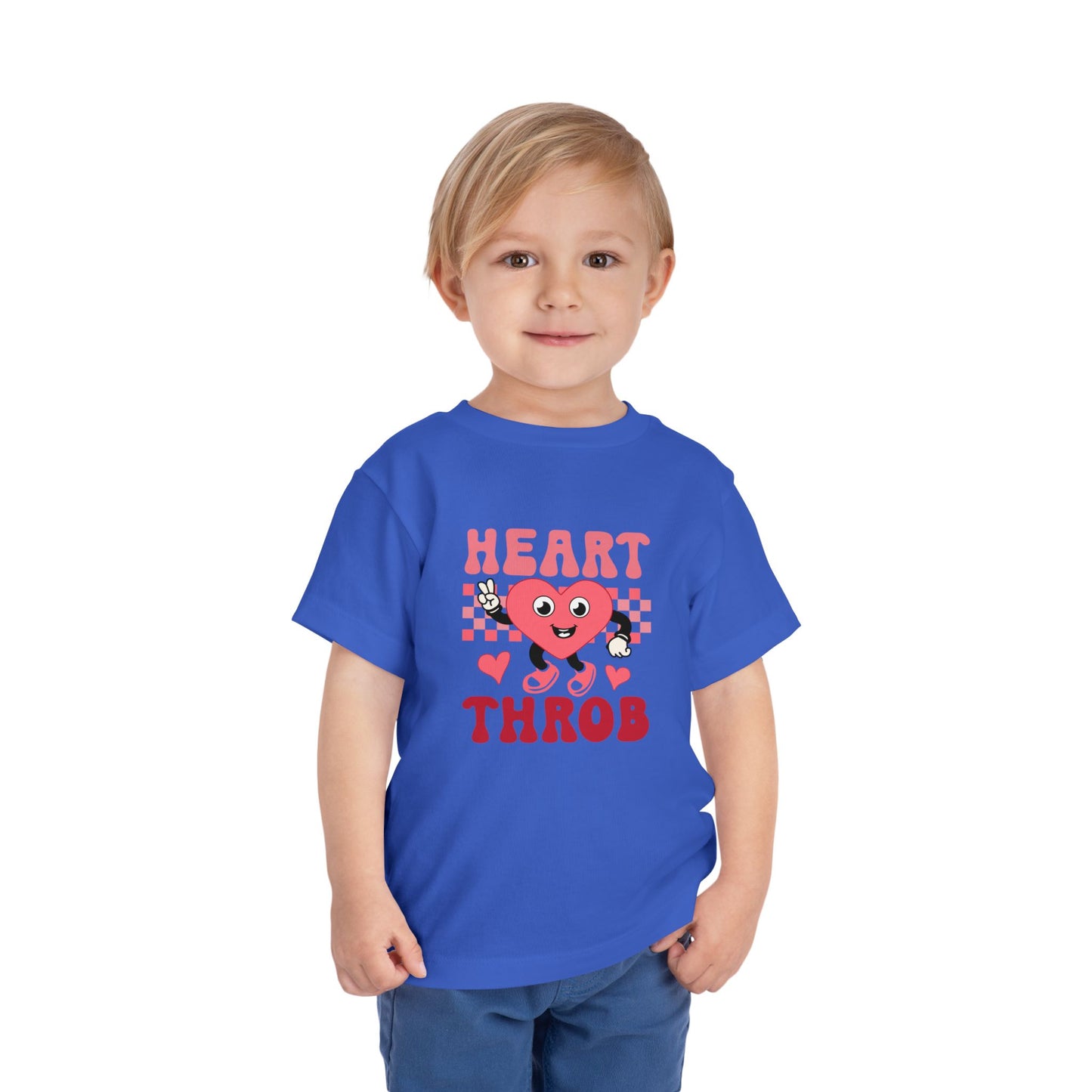 Toddler Valentine's Day Tee, Heart Throb Shirt, Kids Graphic Tee, Love Theme Clothing, Toddler Shirts, Valentine's Day Gift
