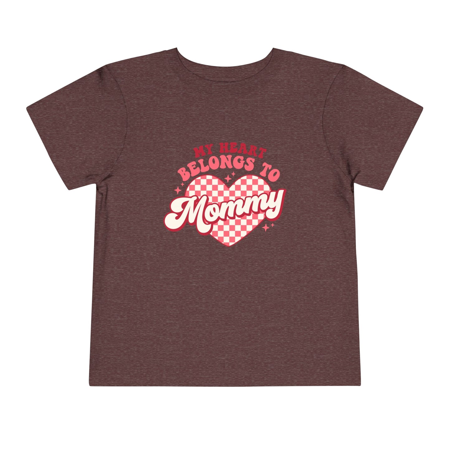 Toddler Valentine's Day Tee, My Heart Belongs to Mommy Shirt, Cute Toddler T-Shirt, Kids Love Gift, Family Love Top