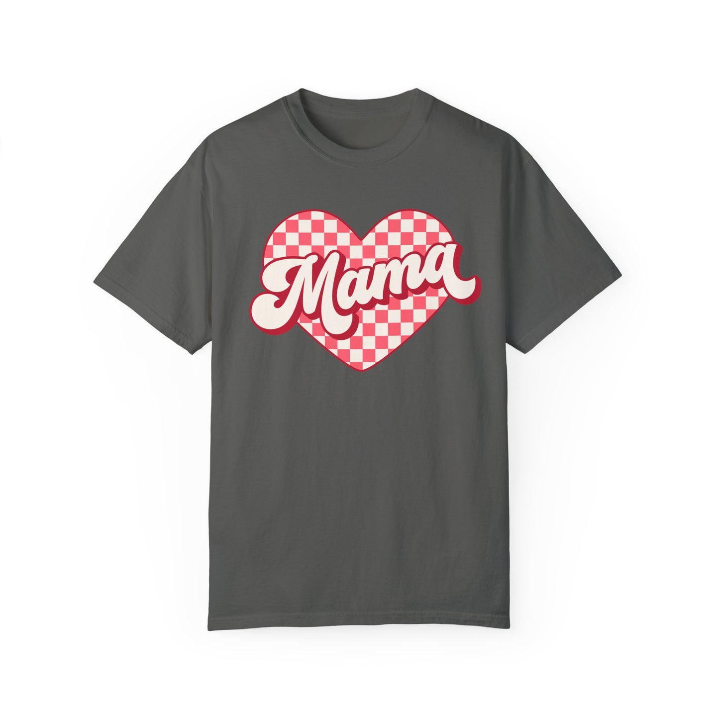 Valentine's Day Heart Mama Comfort Colors Shirt, Love Tee, Holiday Gift, Valentine's Day Shirt, Unisex Tee, Heart Tshirt