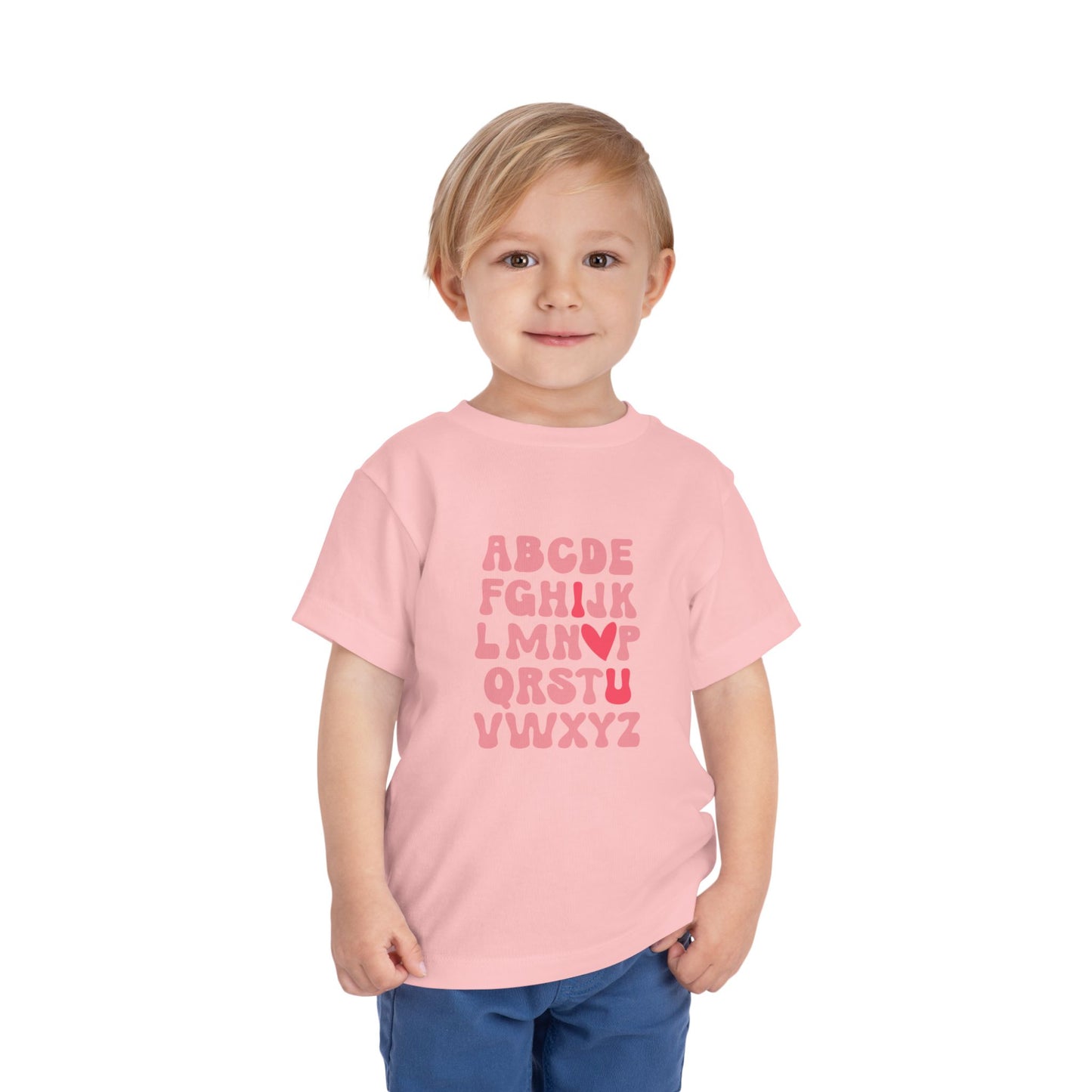 Toddler Valentine's Day Tee, Heart Print Shirt for Kids, Love Day Tshirt for Children, Cupid Baby T-shirt, Valentine's Day Gift, Holiday