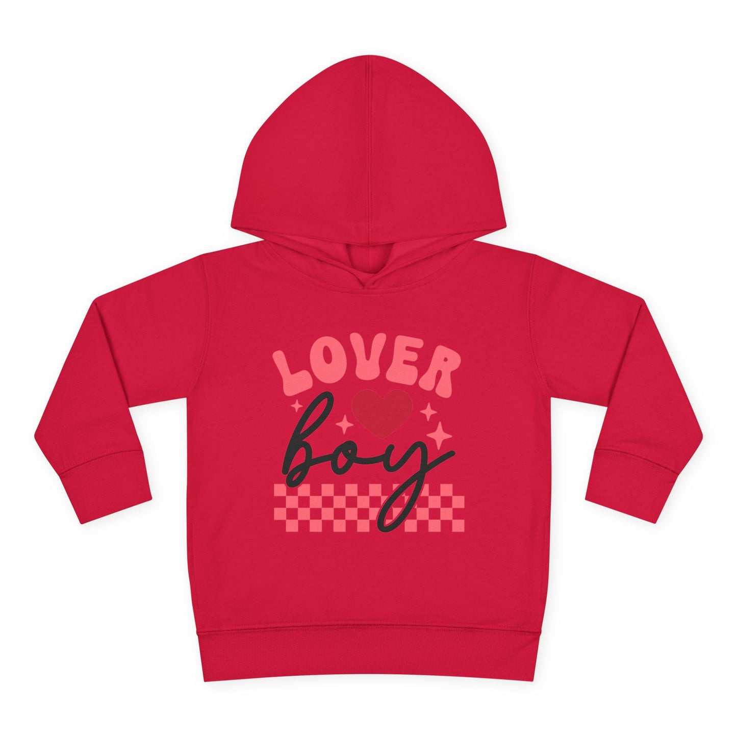 Toddler Fleece Hoodie Little Lover Boy Valentines Day Sweatshirt