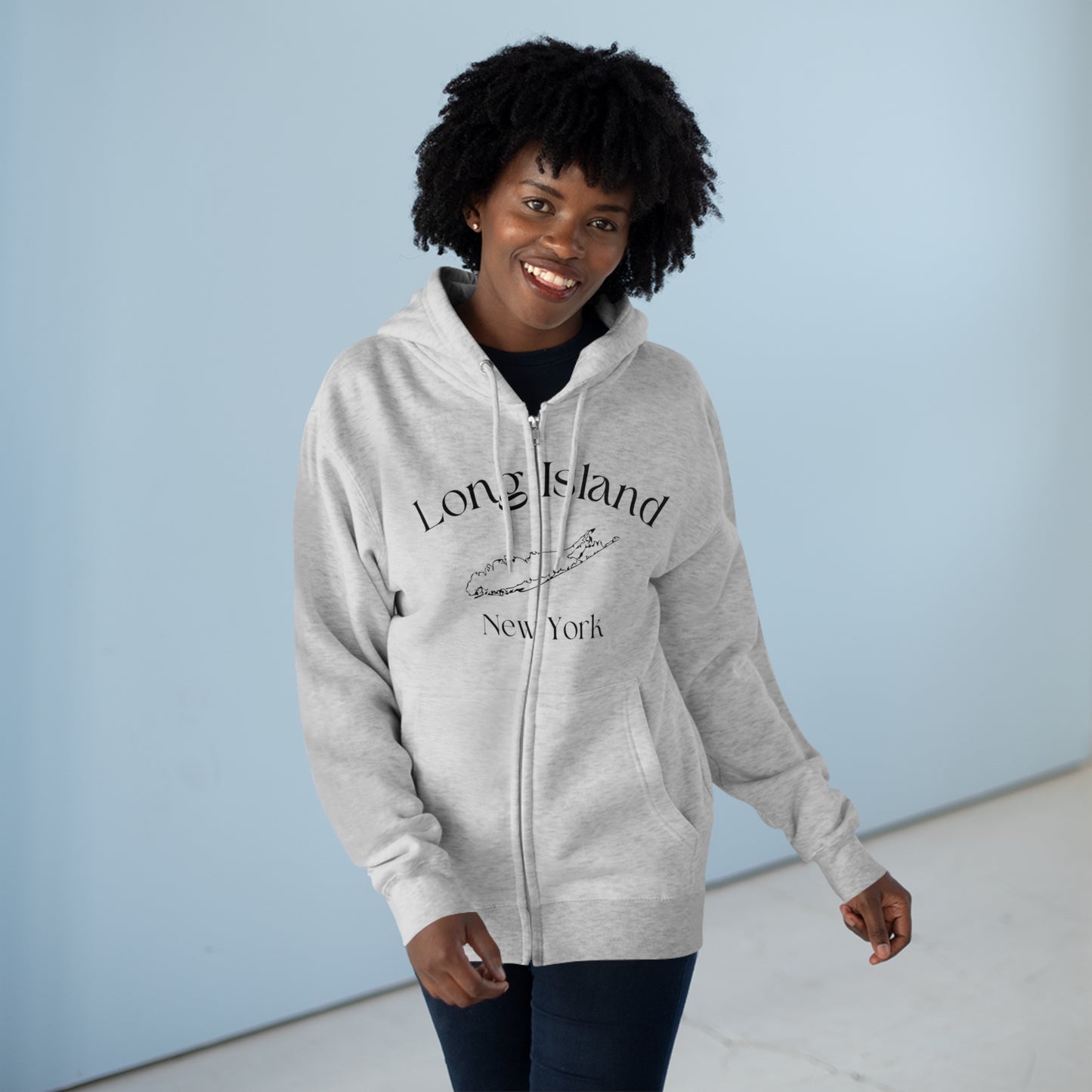 Long Island Zip Hoodie (Unisex)