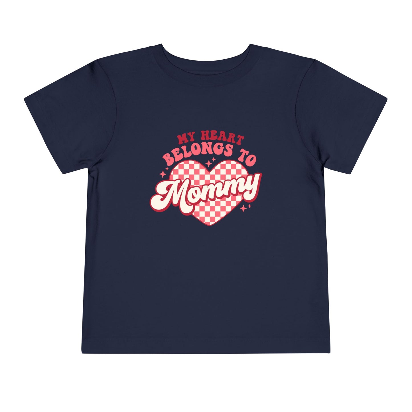 Toddler Valentine's Day Tee, My Heart Belongs to Mommy Shirt, Cute Toddler T-Shirt, Kids Love Gift, Family Love Top