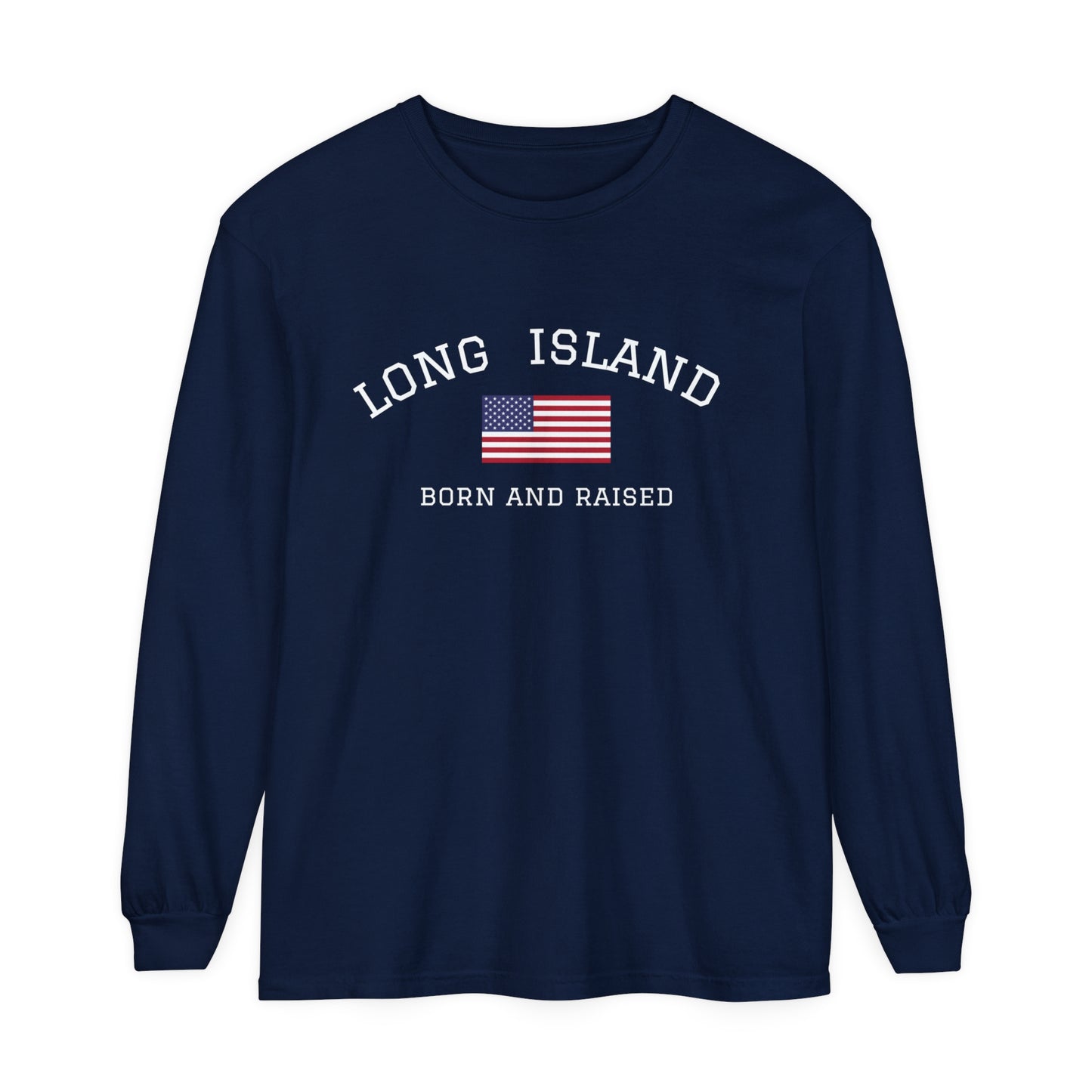 Long Island Unisex Garment-dyed Long Sleeve T-Shirt