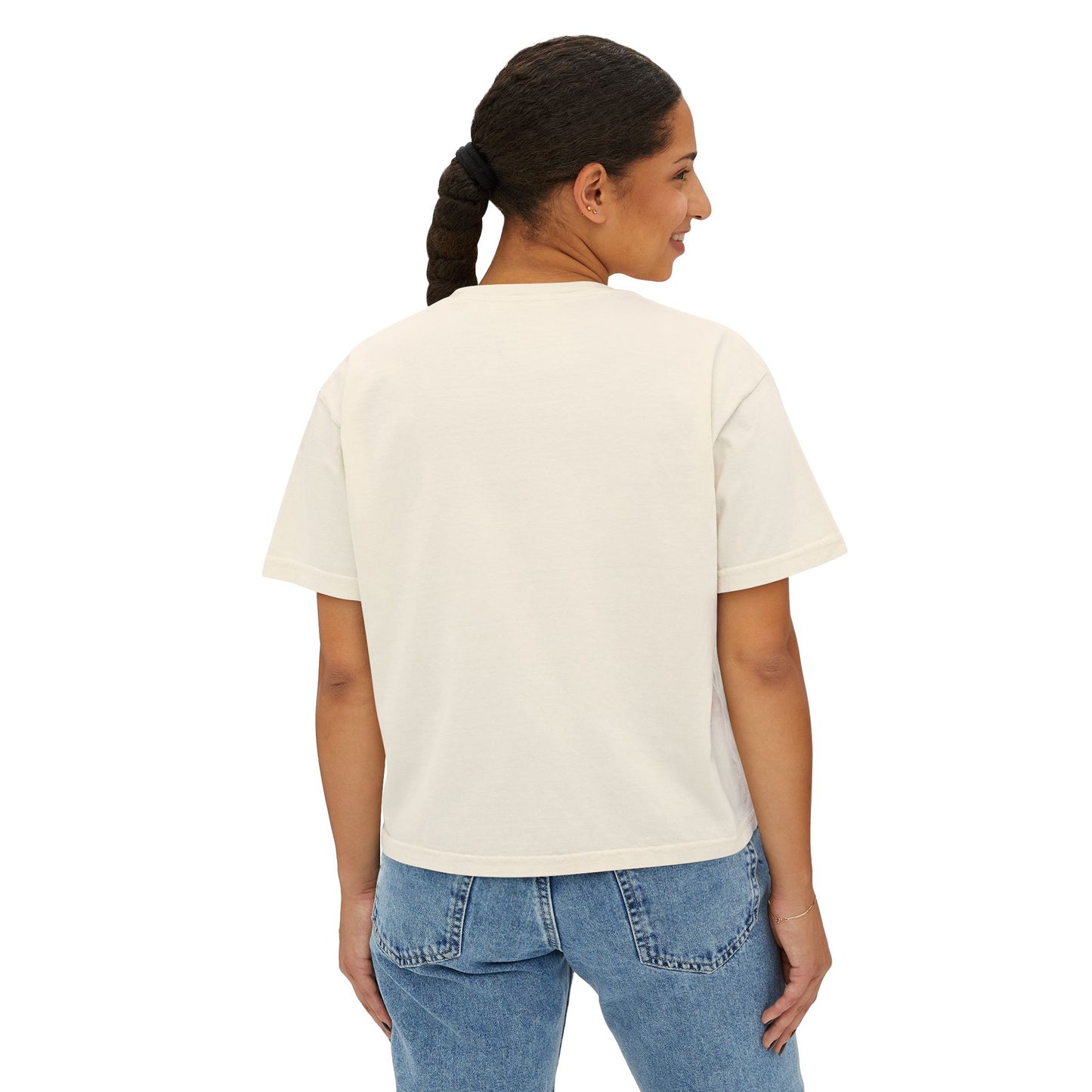 Crunchy Moms' Club Boxy Tee - Eco-Friendly Shirt for Moms, Casual Wear, Gift for Mother's Day, Relaxed Fit Tee
