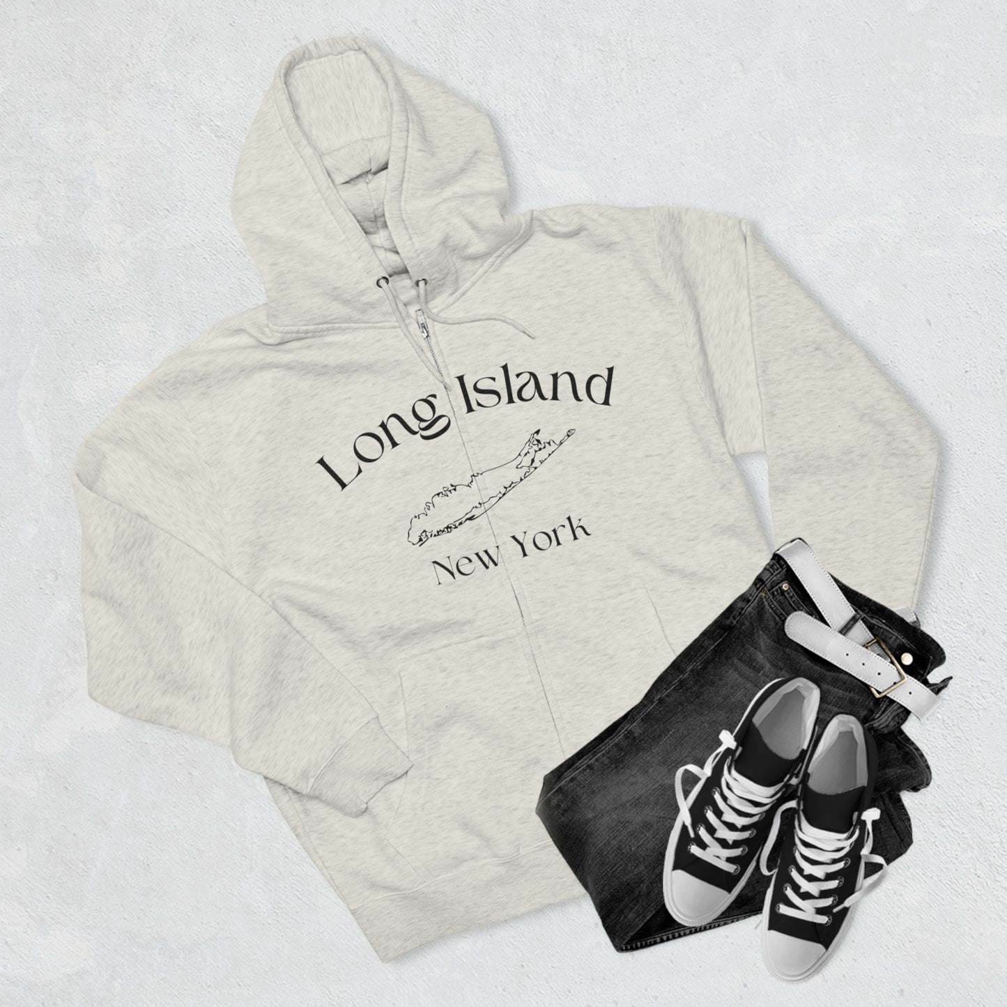Long Island Zip Hoodie (Unisex)