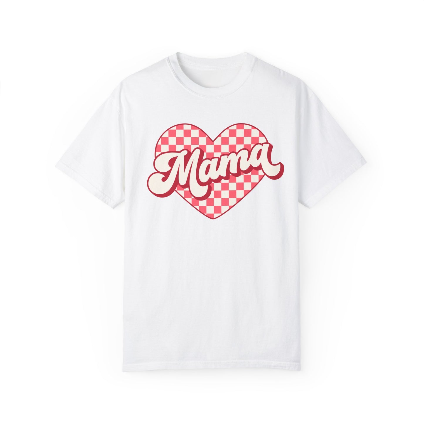 Valentine's Day Heart Mama Comfort Colors Shirt, Love Tee, Holiday Gift, Valentine's Day Shirt, Unisex Tee, Heart Tshirt