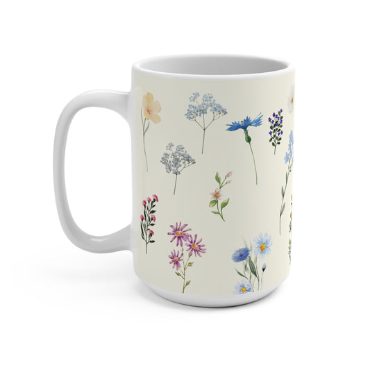 Wildflowers Mug 15oz