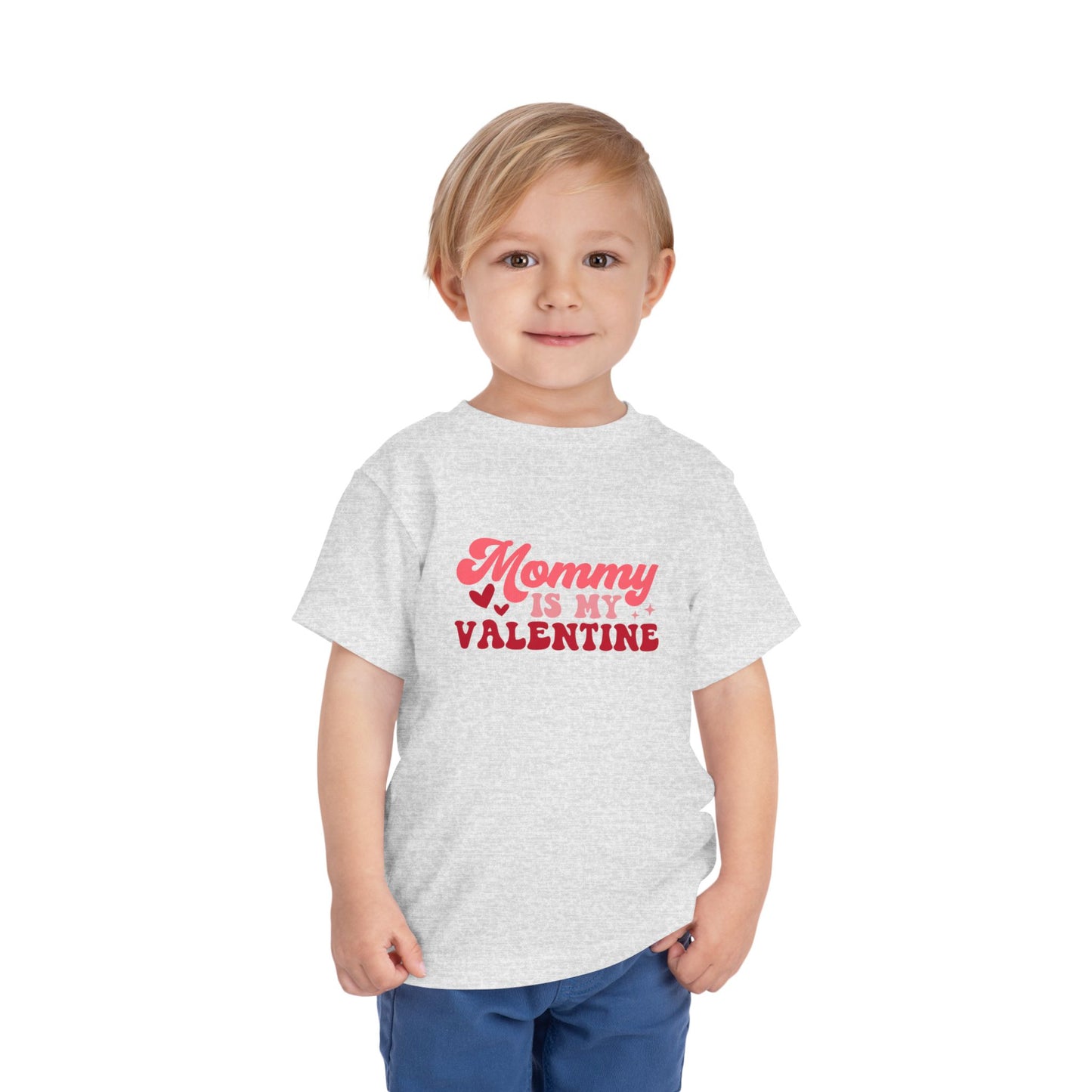 Toddler Valentine's Day Tee, Mommy is My Valentine Shirt, Hearts Love Gift, Kids Valentine Outfit, Holiday Toddler Top
