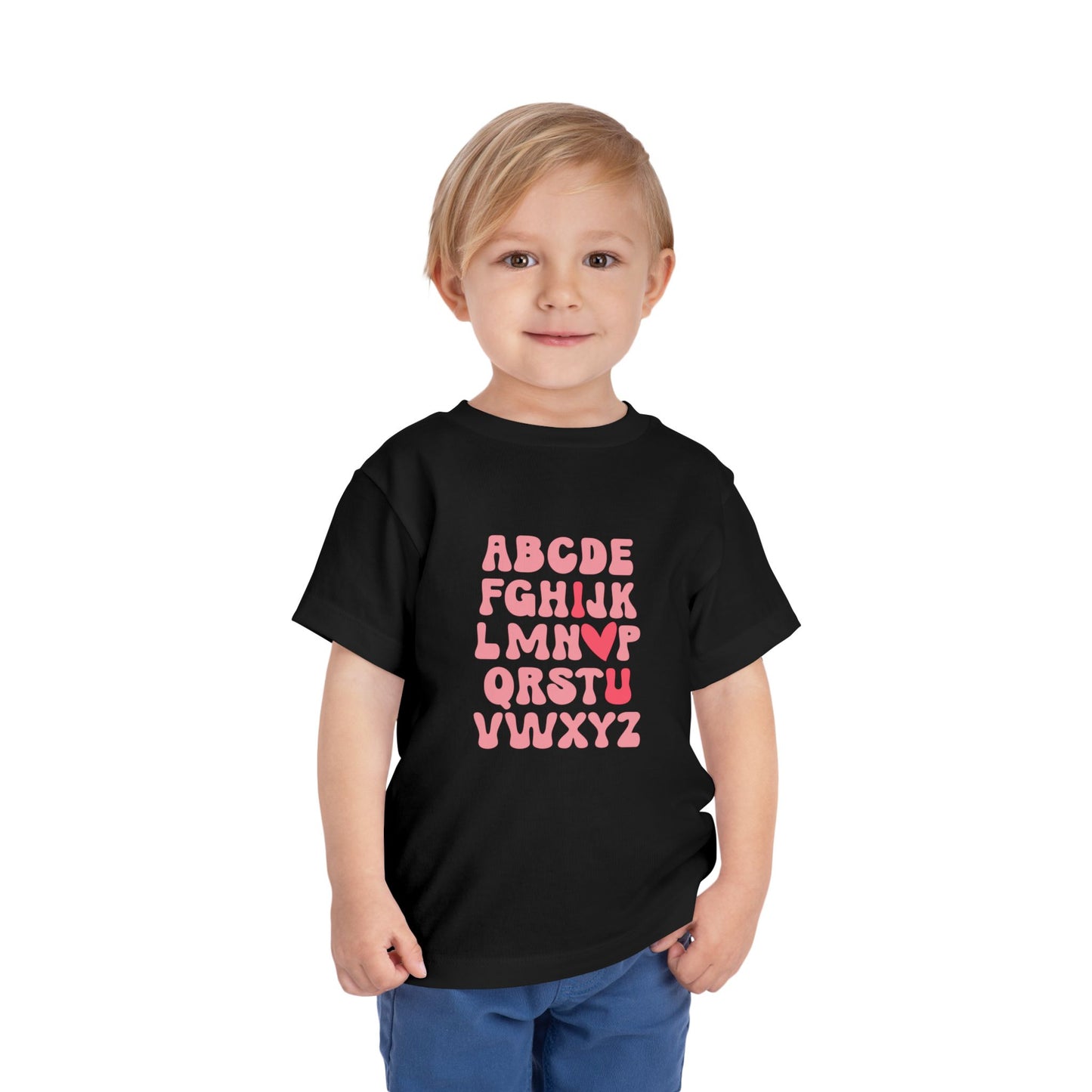 Toddler Valentine's Day Tee, Heart Print Shirt for Kids, Love Day Tshirt for Children, Cupid Baby T-shirt, Valentine's Day Gift, Holiday