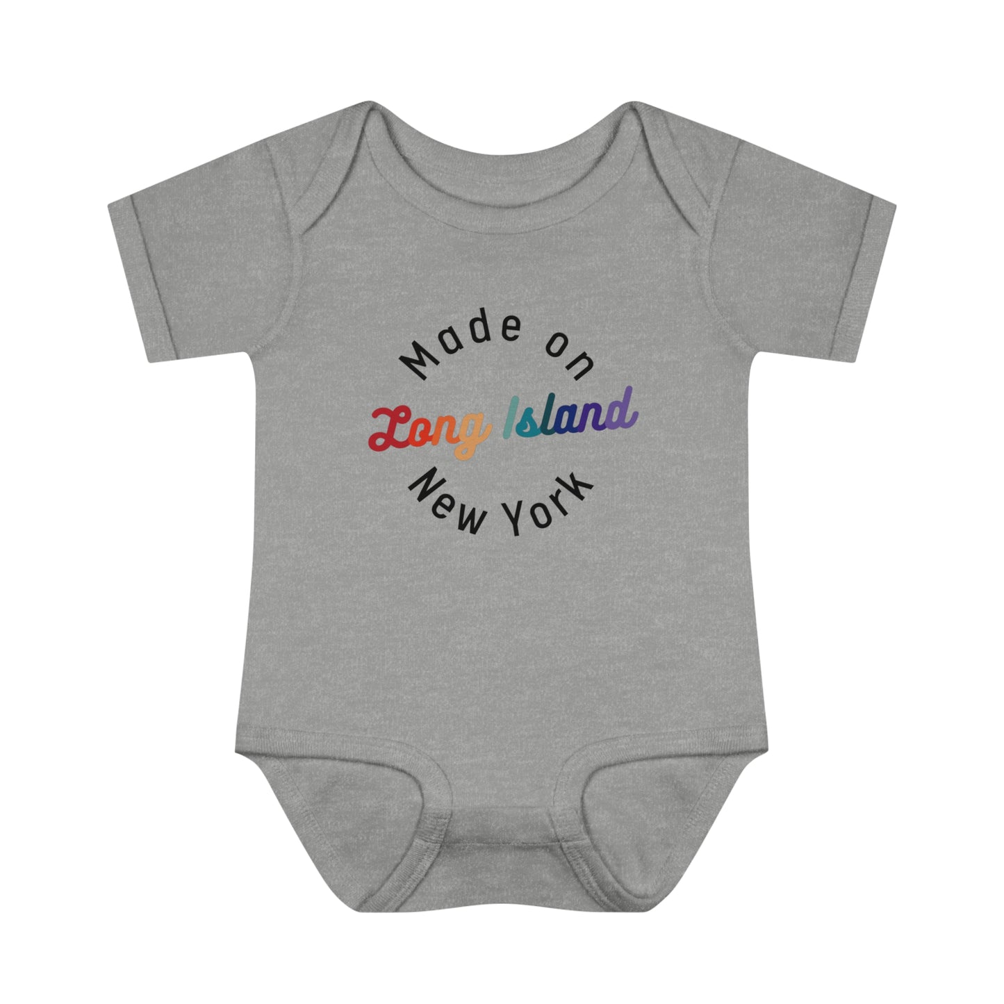 Made on Long Island baby bodysuit