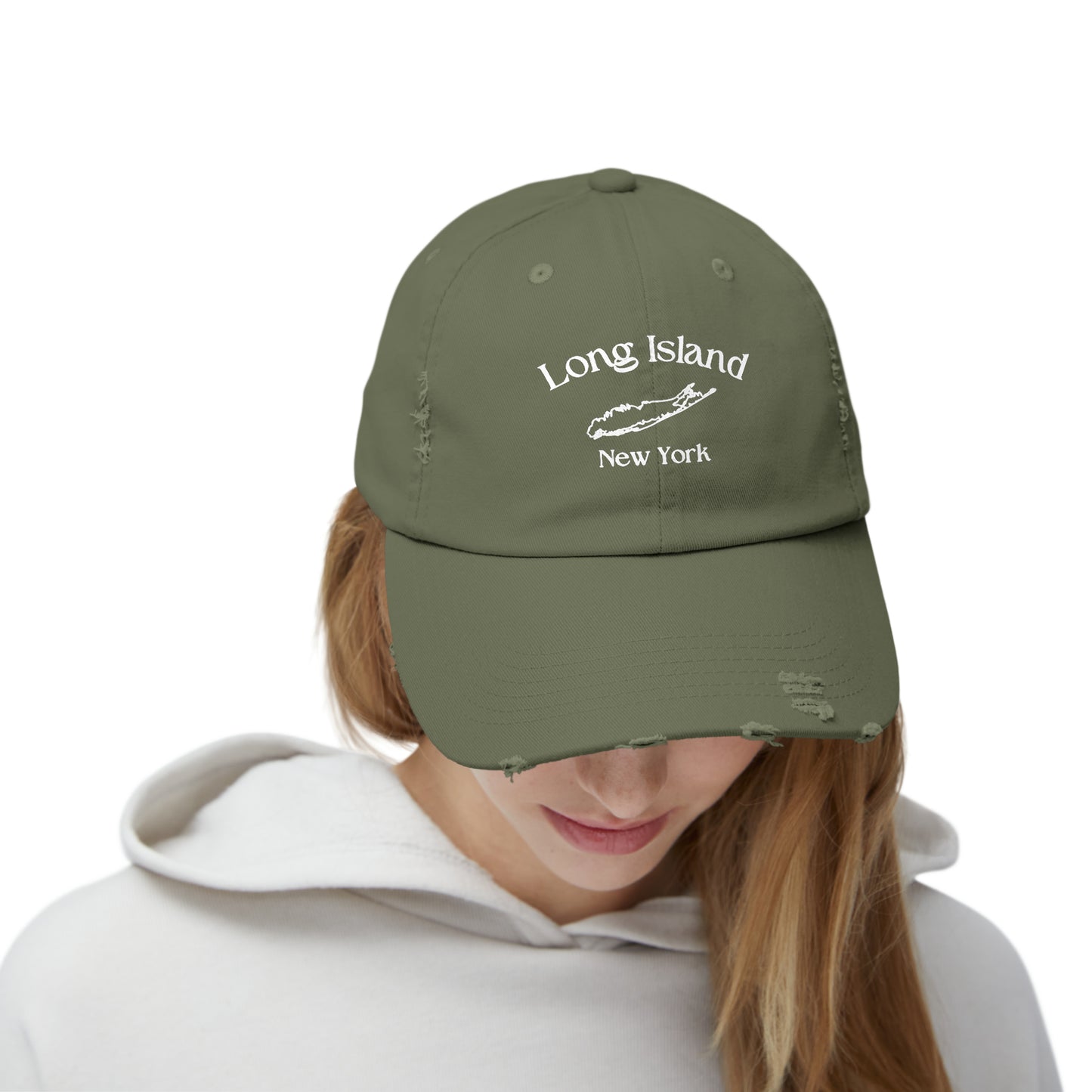 Long Island - Unisex Distressed Cap